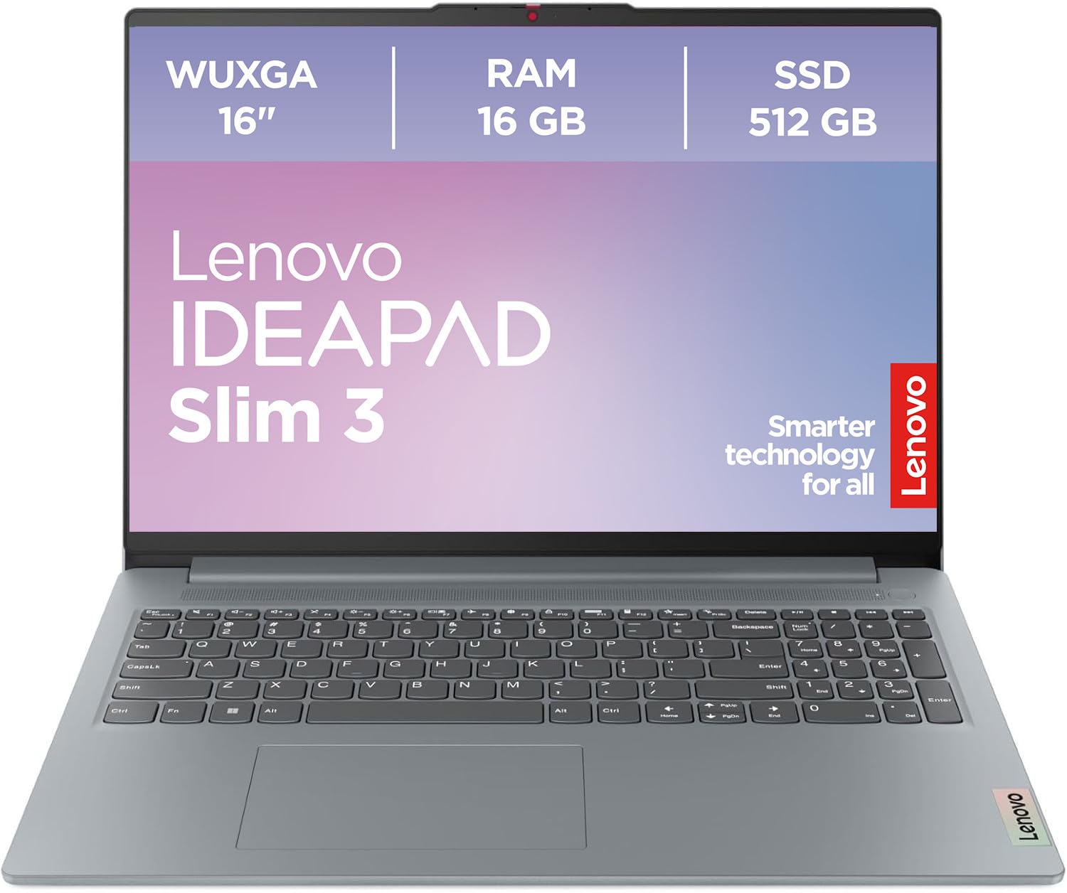 Lenovo IdeaPad Slim 3 Laptop | 16" WUXGA Display | AMD Ryzen 5 | AMD Radeon Grafik | 16GB RAM | 512GB SSD | Windows 11 Home | QWERTZ | Arctic grau | 3 Monate Premium Care AMD Ryen 5 7430U 16GB RAM Angebot bei HelloDeals