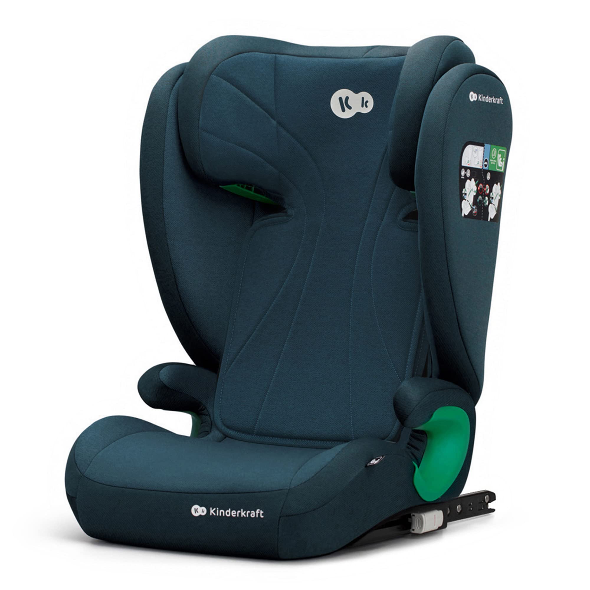 Kinderkraft JUNIOR FIX2 I-SIZE Kindersitz 15-36kg, Kinderautositz mit Isofix, Gruppe 2/3, 100-150 cm, Einstellbare Rückenlehne und Kopfstütze, spezielle Sicherheitssysteme, Leicht zu tragen, Blau Blau1 JUNIOR FIX I-SIZE Single Angebot bei HelloDeals