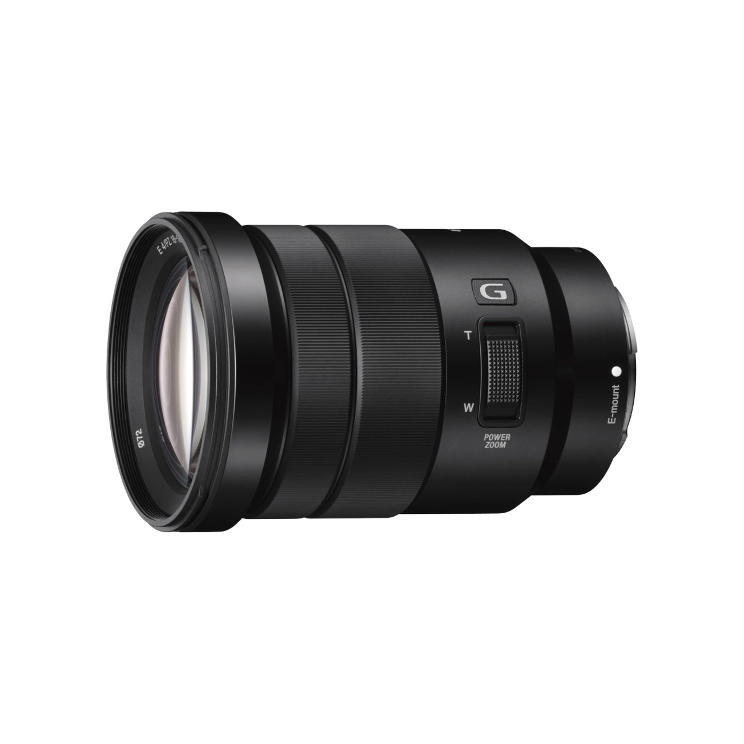 Sony SELP18105G – 18–105mm F4 G OSS Zoom-Objektiv (APS-C E-Mount, Powerzoom mit konstanter Blende, ideal für Video & Foto, kompatibel mit Sony Alpha ZV-E10, A6400, A6700, schwarz) Single Angebot bei HelloDeals