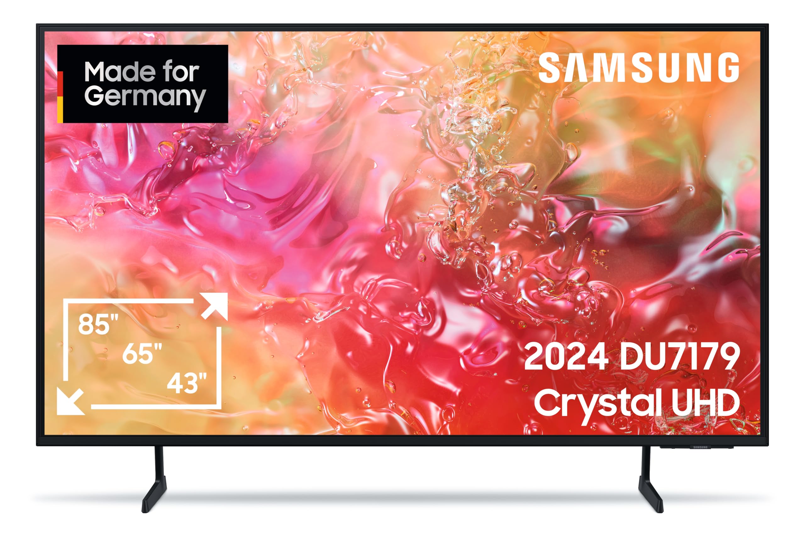 Samsung Crystal UHD TV 4K DU7179 Fernseher 65 Zoll (163 cm), Fernseher mit PurColor, 4K Upscaling, Gaming Hub, Crystal Prozessor, Tizen OS, Smart TV, Alexa, 3D Surround Sound & Q-Symphony 65 Zoll DU7179 (2024 model) Angebot bei HelloDeals