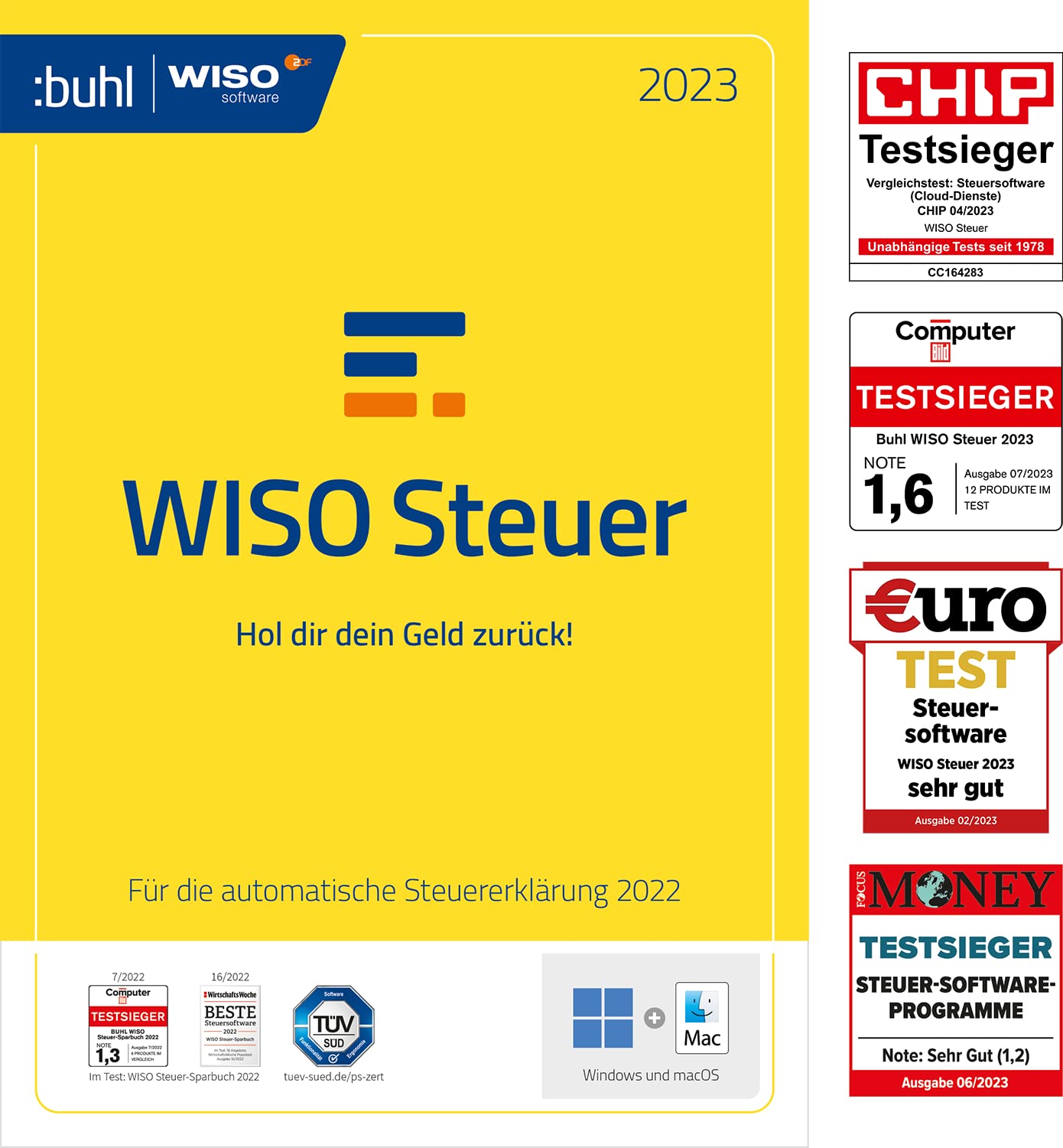 WISO Steuer 2023 (für Steuerjahr 2022) | Aktivierungscode per Email Angebot bei HelloDeals
