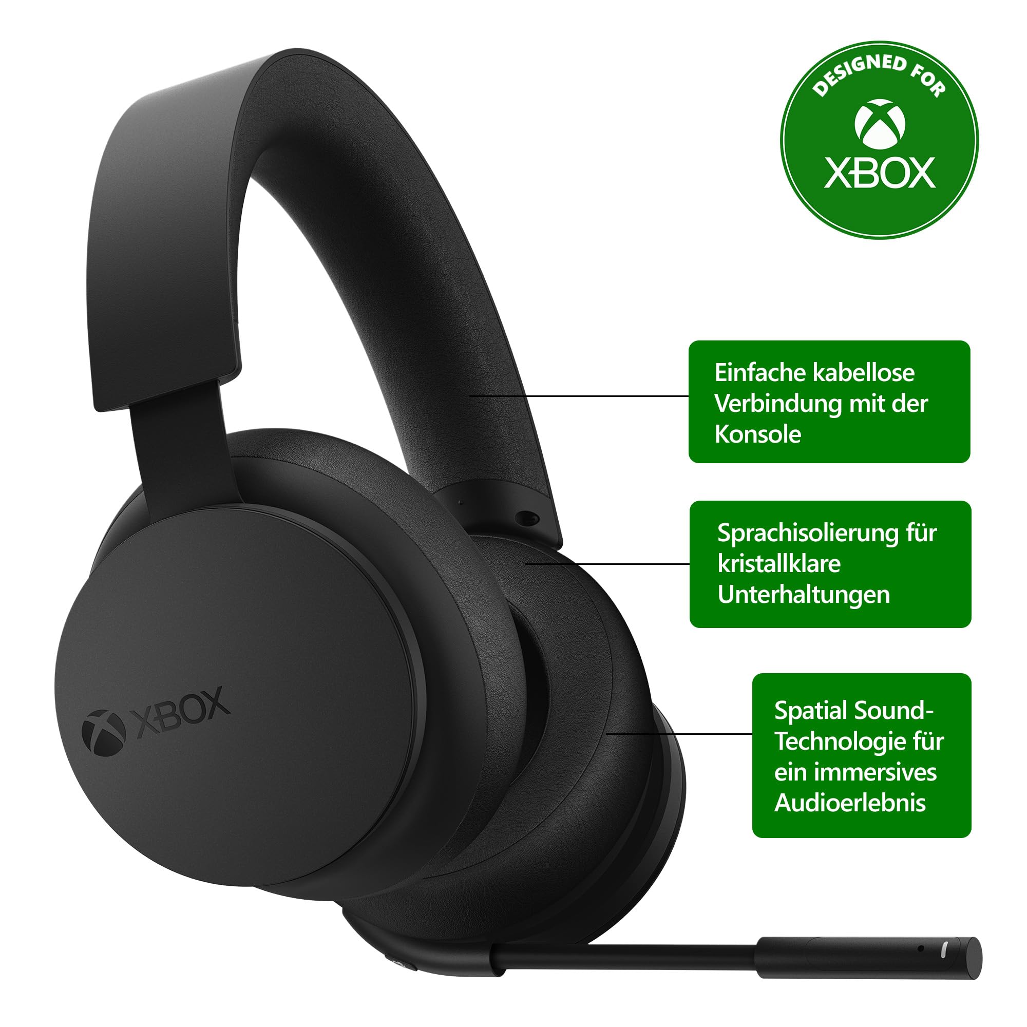Xbox Wireless Headset: Kabelloses Headset – Kompatibel Series X|S, One und Windows-Geräten Angebot bei HelloDeals