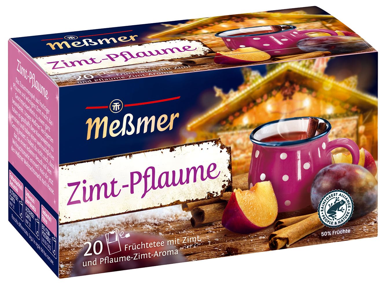 Meßmer Zimt Pflaume | Früchtetee mit Pflaumenaroma| 20 Teebeutel | Vegan | Glutenfrei | Laktosefrei ZIMTPFLAUME 20 Teebeutel Angebot bei HelloDeals