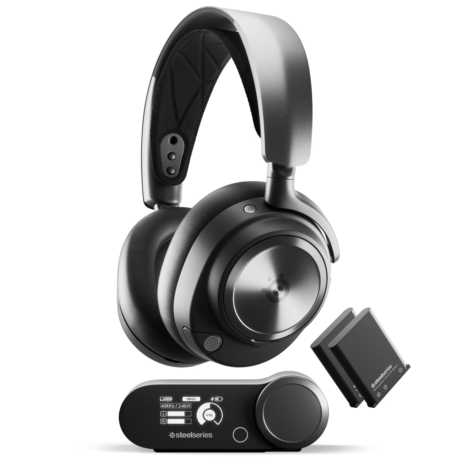 SteelSeries Arctis Nova Pro Wireless Gaming-Headset - Xbox und Multi-System - Magnetische Neodym-Treiber - Active Noise Cancellation - Infinity Power System - Xbox, PC, PS5, PS4, Switch 2, Mobile Xbox, PC, Playstation Angebot bei HelloDeals