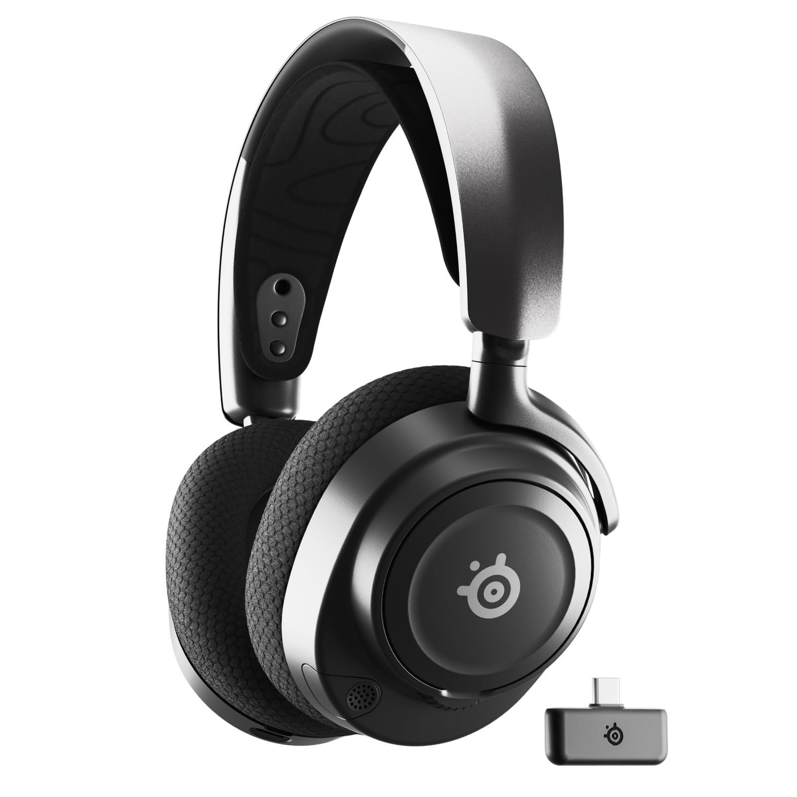 SteelSeries Arctis Nova 7 Wireless Multi-Plattform Gaming-Headset– PC, PS5, VR – Magnetische Neodym-Treiber– 2,4 GHz+ Bluetooth-Sound– 38 Std. Akkulaufzeit via USB-C– ClearCast Gen 2 KI-Mik Angebot bei HelloDeals