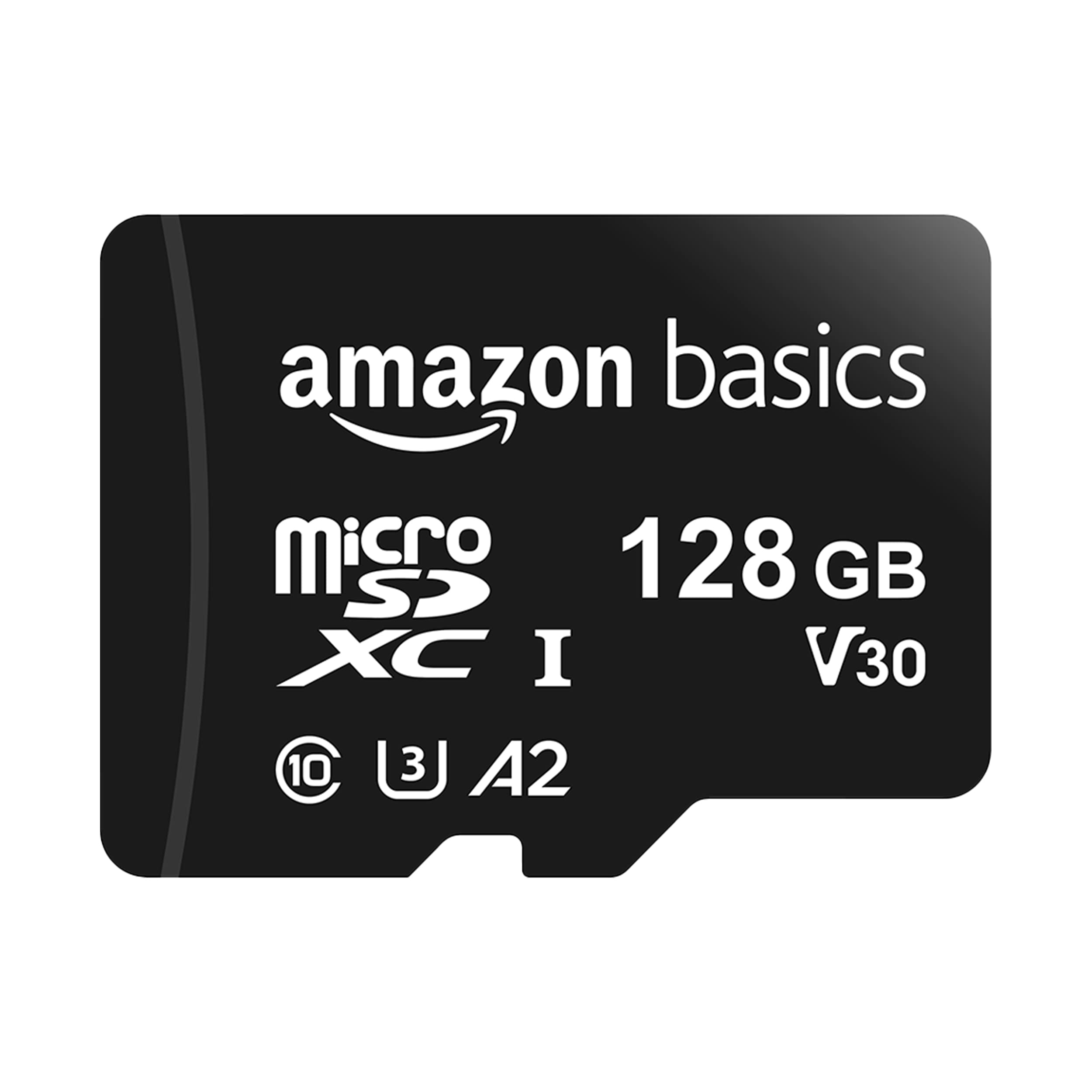 Amazon Basics MicroSDXC-Speicherkarte, 128 GB, mit SD-Adapter, A2, U3, 100 MB/s max. Lesegeschwindigkeit, Schwarz Normal Speed 128 GB Angebot bei HelloDeals