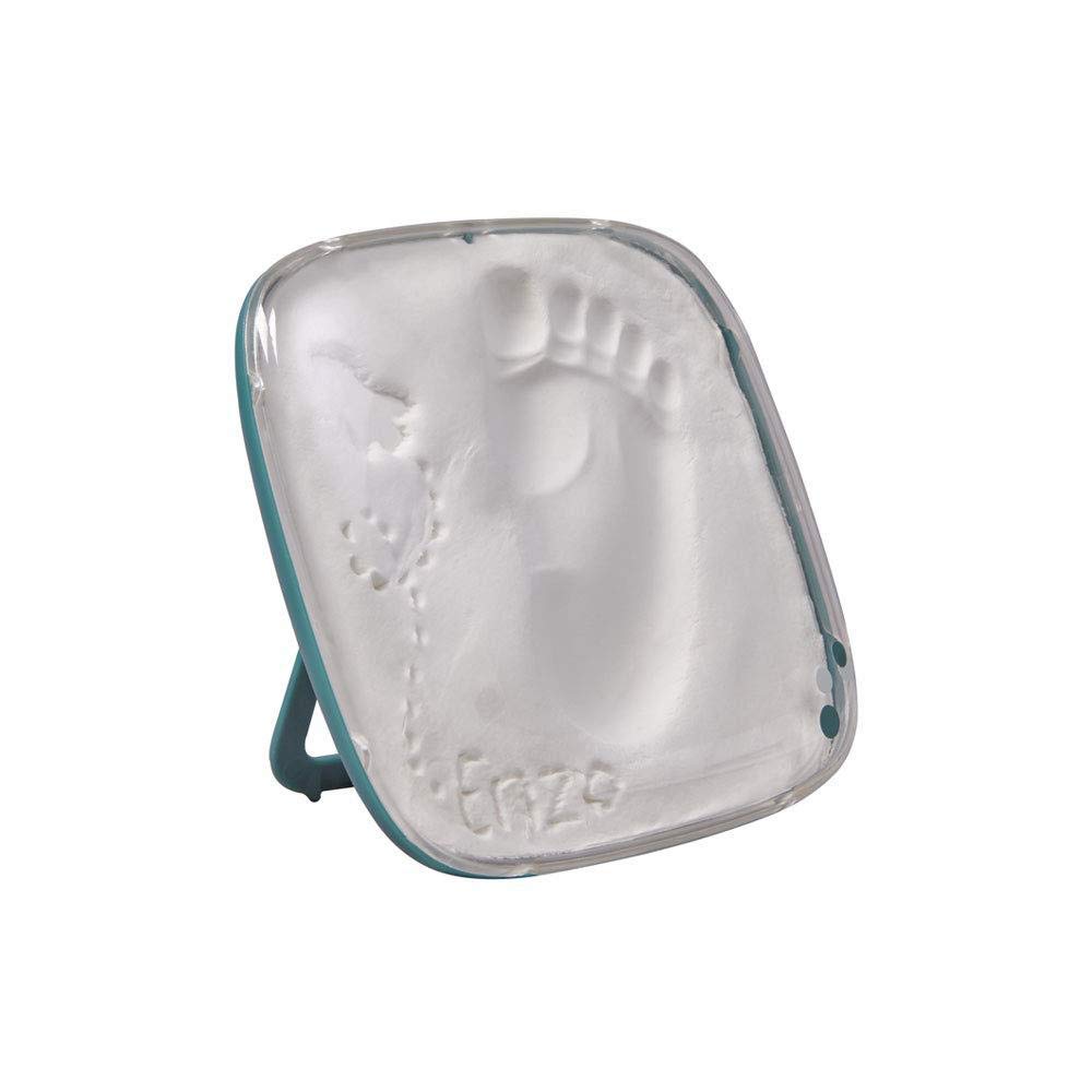 Baby Art – HelloBaby Bilderrahmen mit DIY Gipsabdruck für Baby Handabdruck Fußabdruck, zum Aufstellen oder Aufhängen, schöne Geschenkbox zur Geburt oder Taufe, galactic green, grün galactic green abgerundete Box Angebot bei HelloDeals