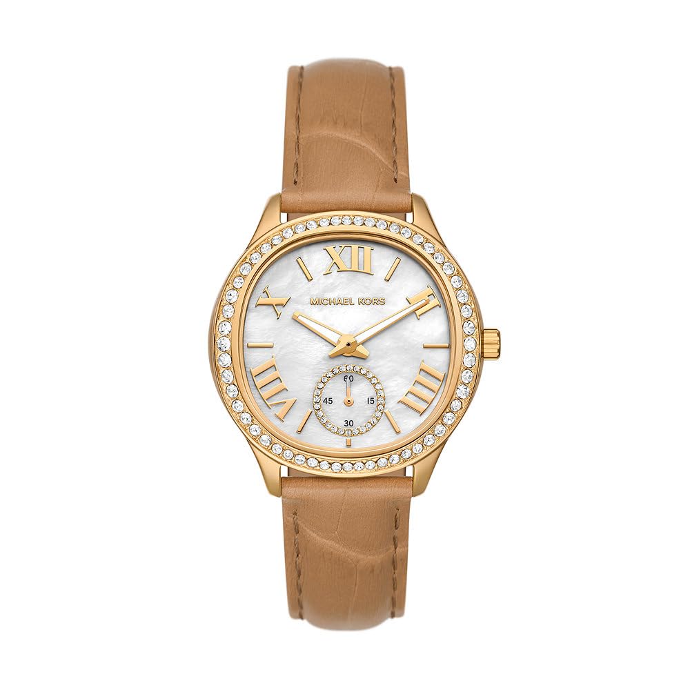 Michael Kors Damen-Uhren Analog Quarz 32027704 38MM Braun Angebot bei HelloDeals