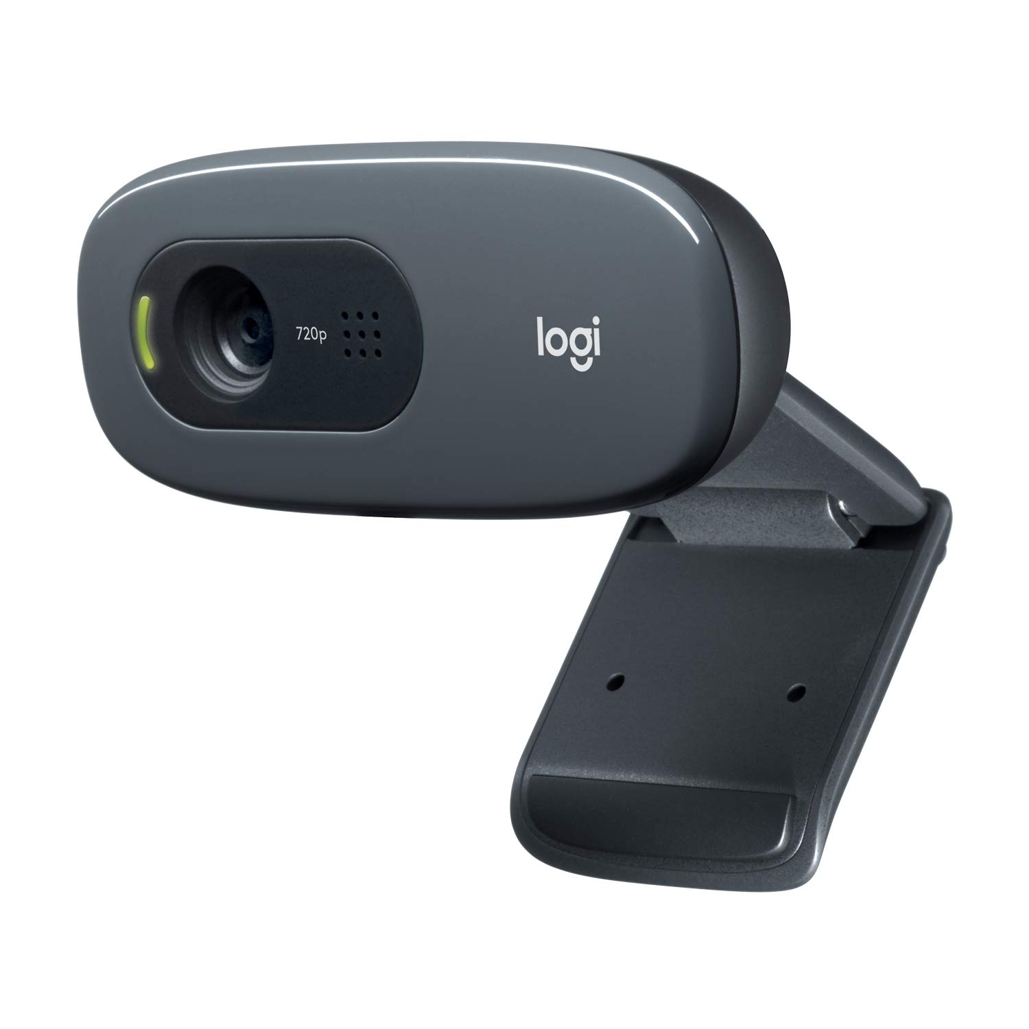 Logitech C270 Webcam, HD 720p, 60° Sichtfeld, Fester Fokus, Belichtungskorrektur, USB-Anschluss, Rauschunterdrückung, Universalhalterung, Für Skype, FaceTime, Hangouts, etc. - Schwarz Angebot bei HelloDeals