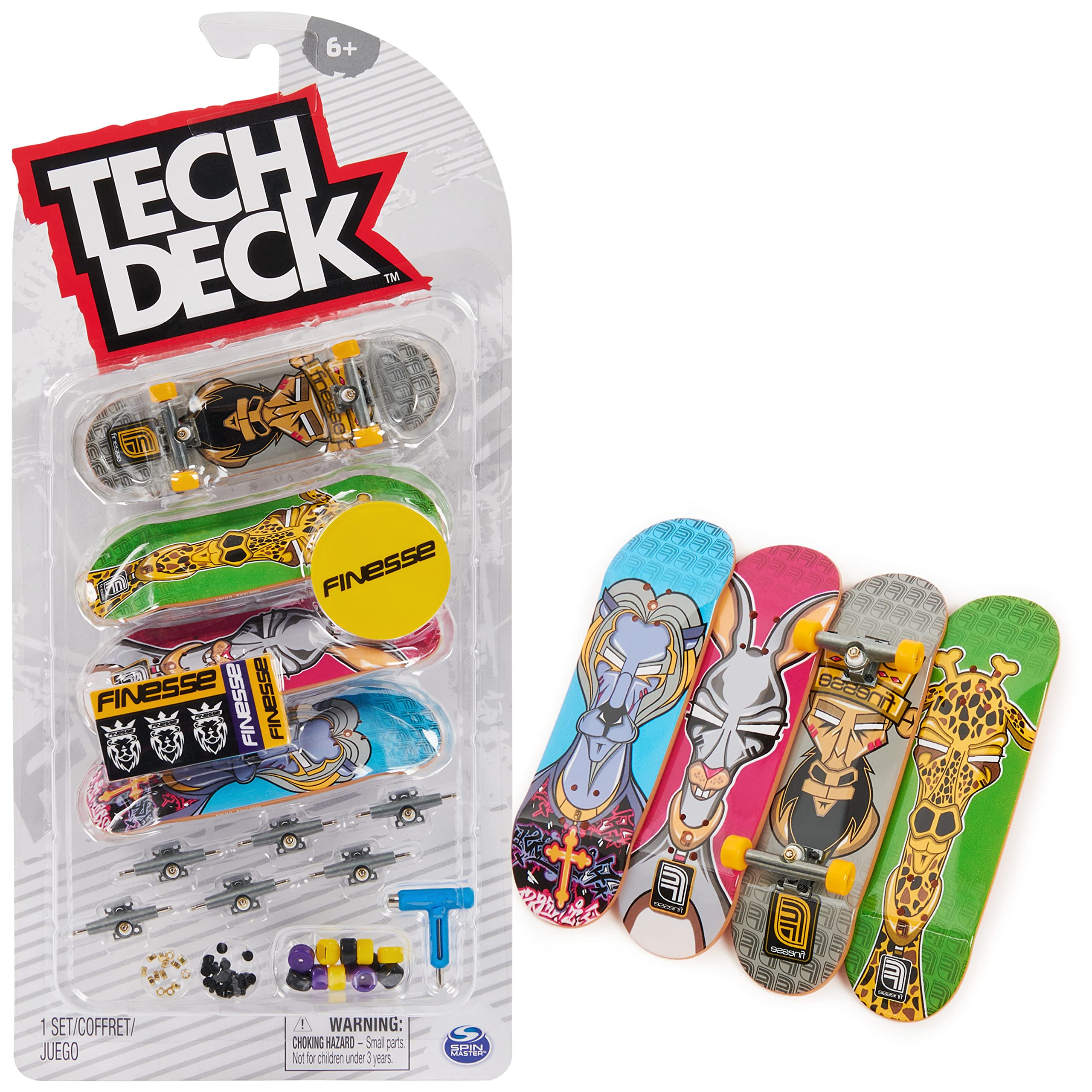 Tech Deck, Ultra-Deluxe Fingerboard 4er-Set, mit authentischer Skateboard-Grafik - zum Sammeln, Umbauen und für Coole Tricks, ab 6 Jahren Angebot bei HelloDeals