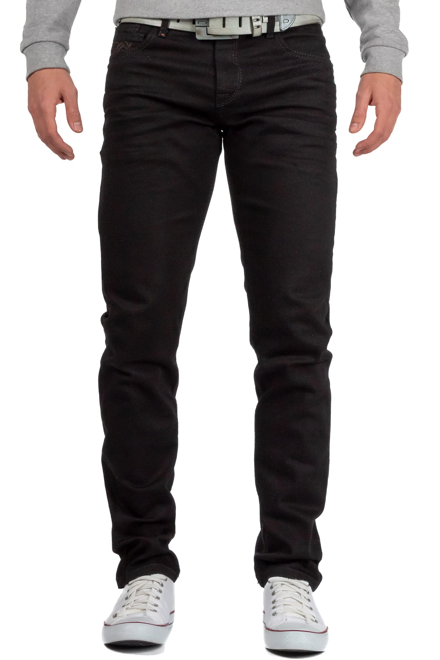 Cipo & Baxx Herren Jeans – Stilvolle Männer Jeans mit 5-Pocket-Design | Kontrastnähten & verzierten Gesäßtaschen | Bequemer Baumwoll-Elasthan-Mix für perfekten Casual Style Angebot bei HelloDeals
