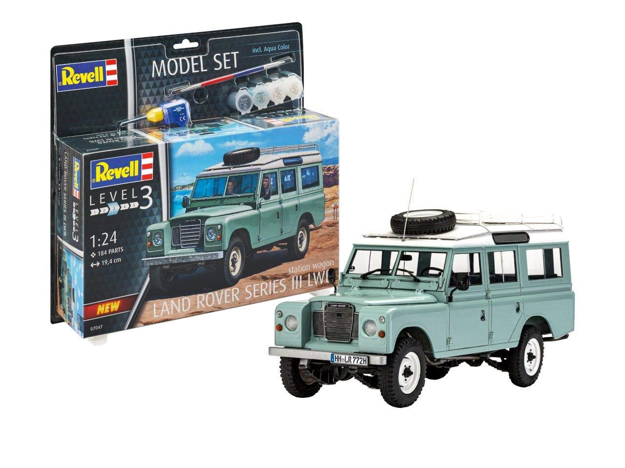 Revell Modellbausatz Land Rover Series III I Maßstab 1:24 I Detailgetreue Nachbildung des klassischen Geländewagens I Unlackiertes Modell für individuelle Gestaltung Angebot bei HelloDeals