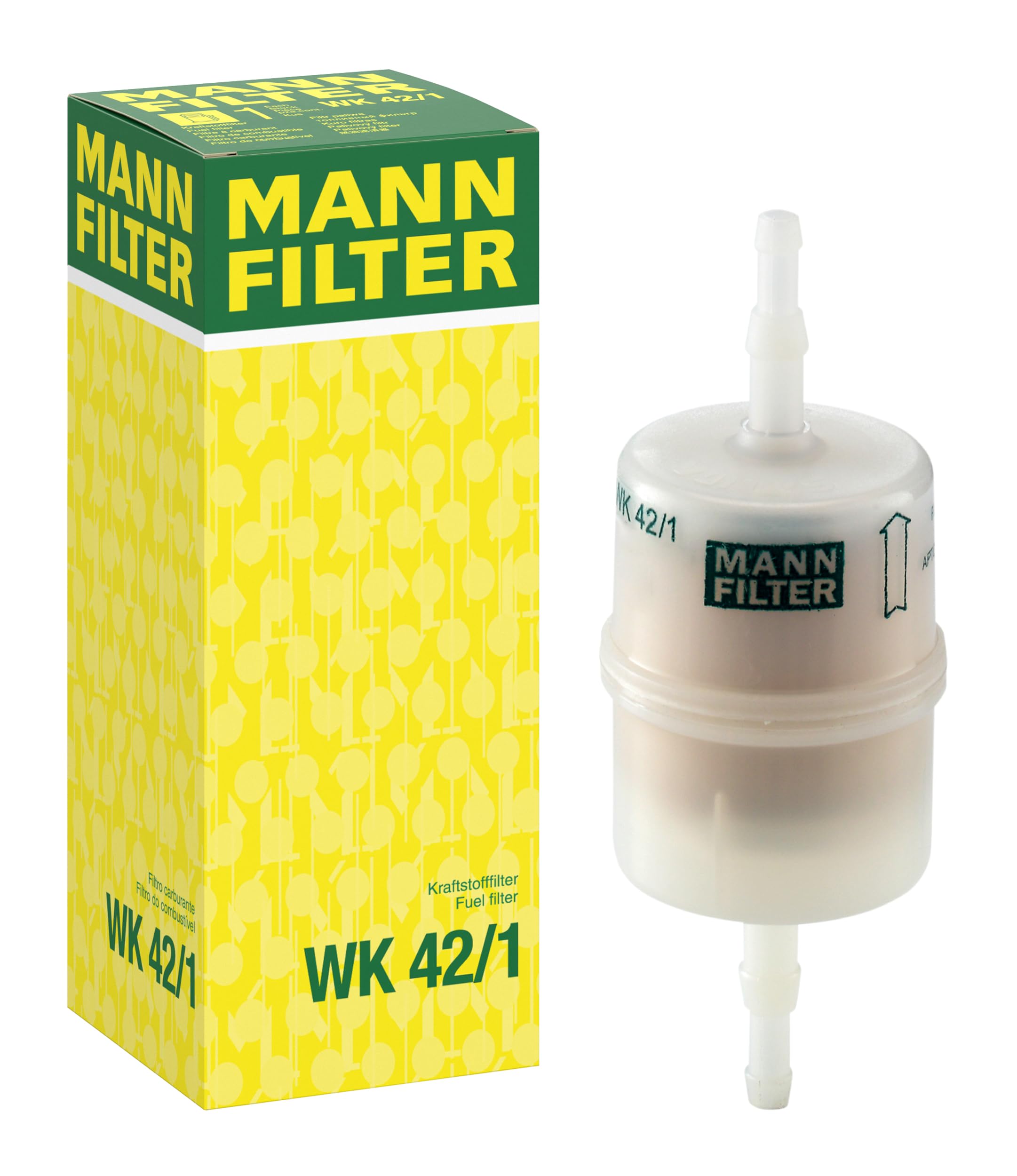 MANN-FILTER WK 42/1 Kraftstofffilter - für Pkw + Transporter 1 Packung Angebot bei HelloDeals