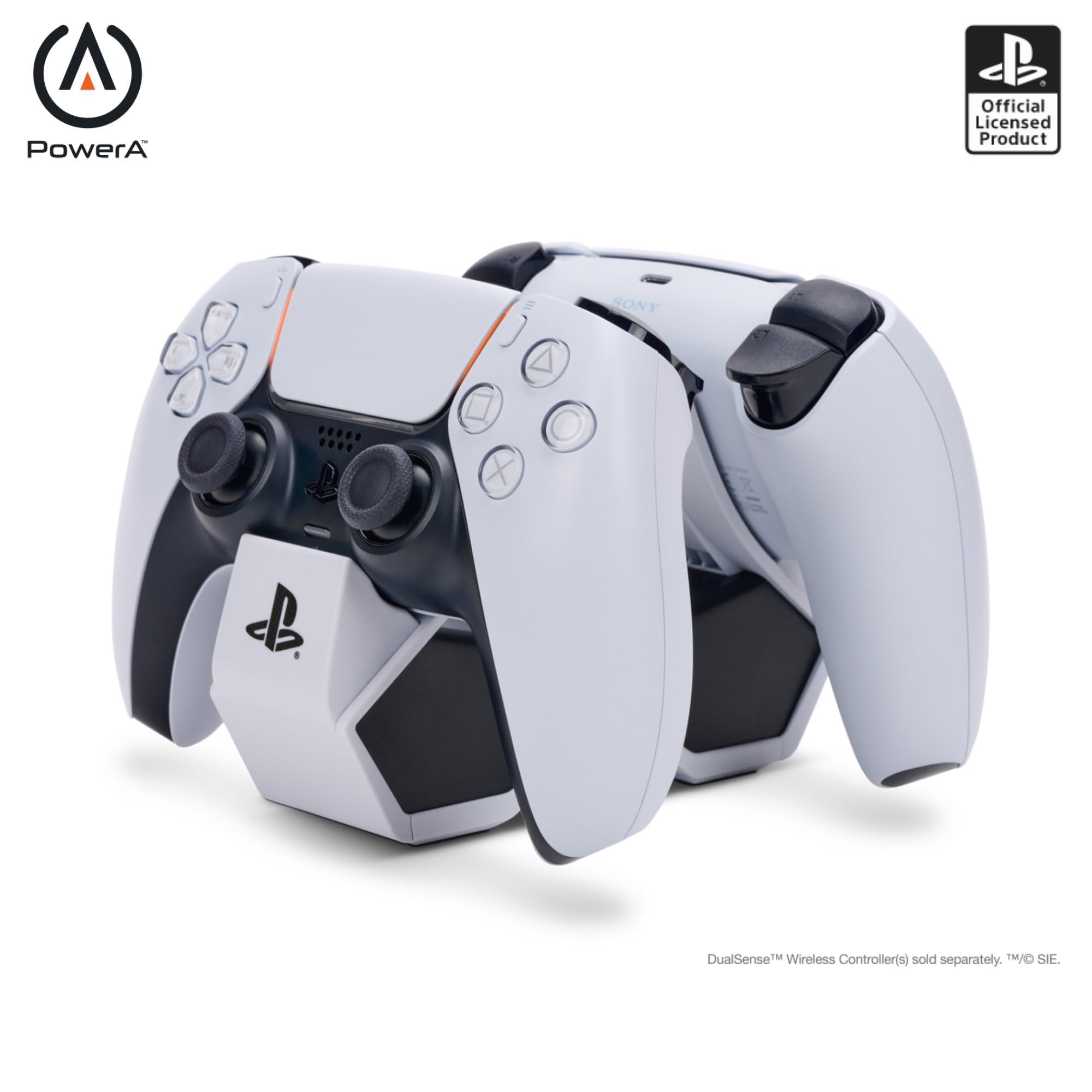 PowerA Doppelladestation für kabellosen DualSense-Controller (EU), DualSense Controller-Ladestation, Laden, Sony PlayStation, PS5, offiziell lizenziert Angebot bei HelloDeals