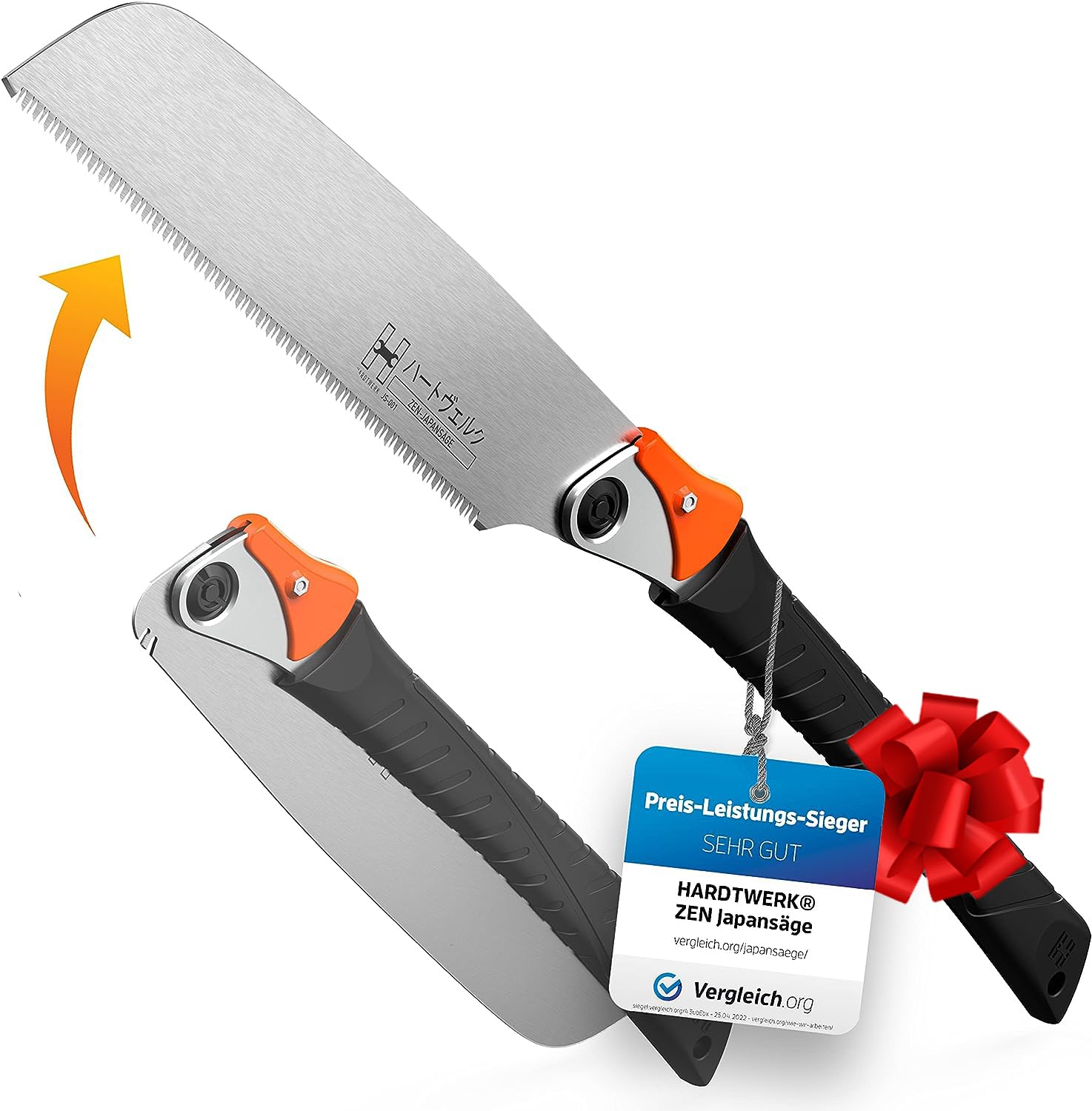 HARDTWERK Zen Japansäge klappbar (Kataba) 240 mm aus SK4 Karbonstahl für Heimwerker & Gewerbe - japanische Säge Feinsäge für Holz - Zugsäge Holzsäge 1) Kataba Angebot bei HelloDeals