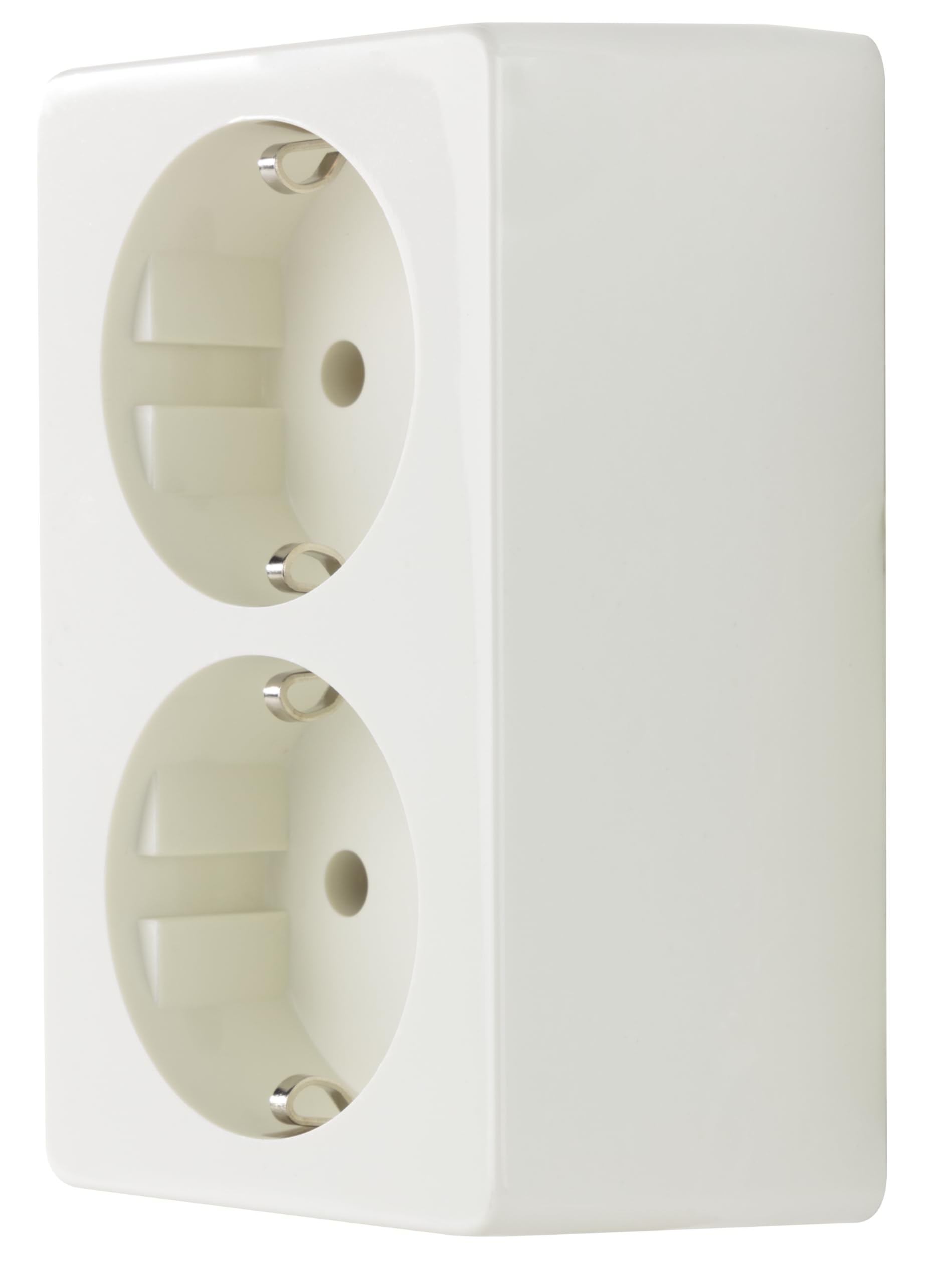 REV Aufputzsteckdose Standard - Komplettset: Steckdose Aufputz mit Rahmen & Einsatz, cremeweiß Steckdose 2-fach Angebot bei HelloDeals