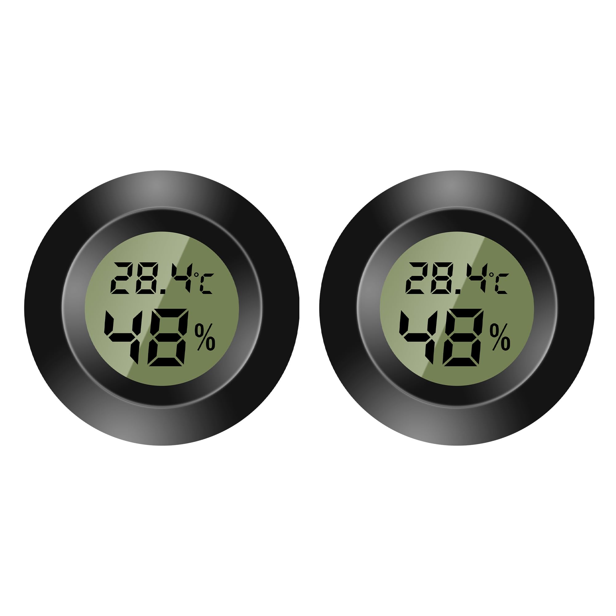 Thermometer Innen,Thermometer Digital Mini Hygrometer Thermometer Digitaler LCD-Monitor Innen Außen Feuchtemessgerät für Luftbefeuchter Keller Babyzimmer Fahrenheit oder Celsius (2) Angebot bei HelloDeals