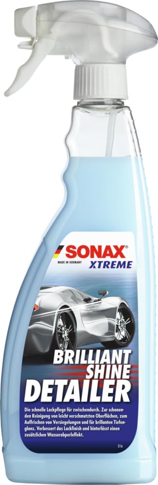 SONAX XTREME BrilliantShine Detailer (750 ml) schnelle, schonende und gründliche Lackpflege für zwischendurch | Art-Nr. 02874000 XTREME BrilliantShine Detailer (750 ml) 750 ml (1er Pack) Angebot bei HelloDeals