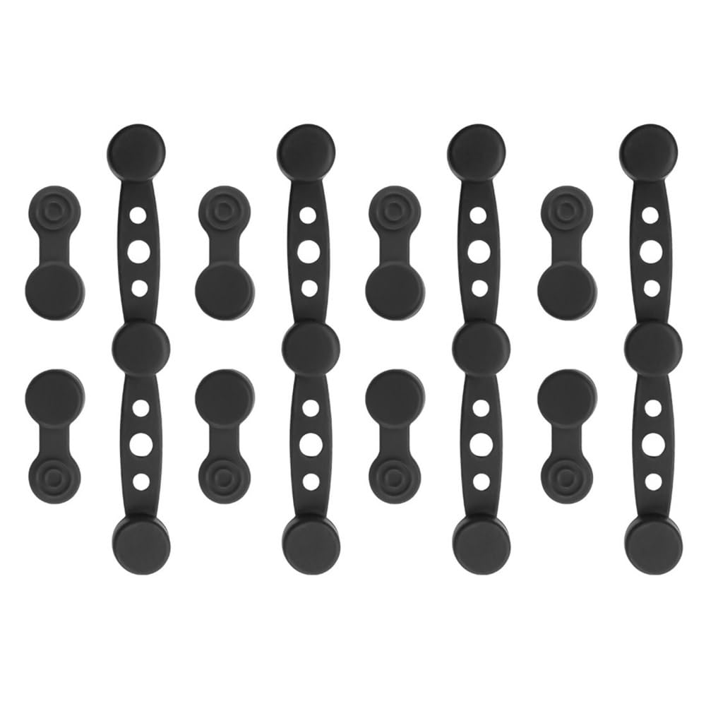 Magnetische Silikonschnallen für Heißluftfritteusen, 12 Stück Magnetische Backpapier Befestigungsschnalle, Magnet Silikon Schna zum Kochen und Backen in Der Heißluftfritteuse Schwarz Runde Angebot bei HelloDeals