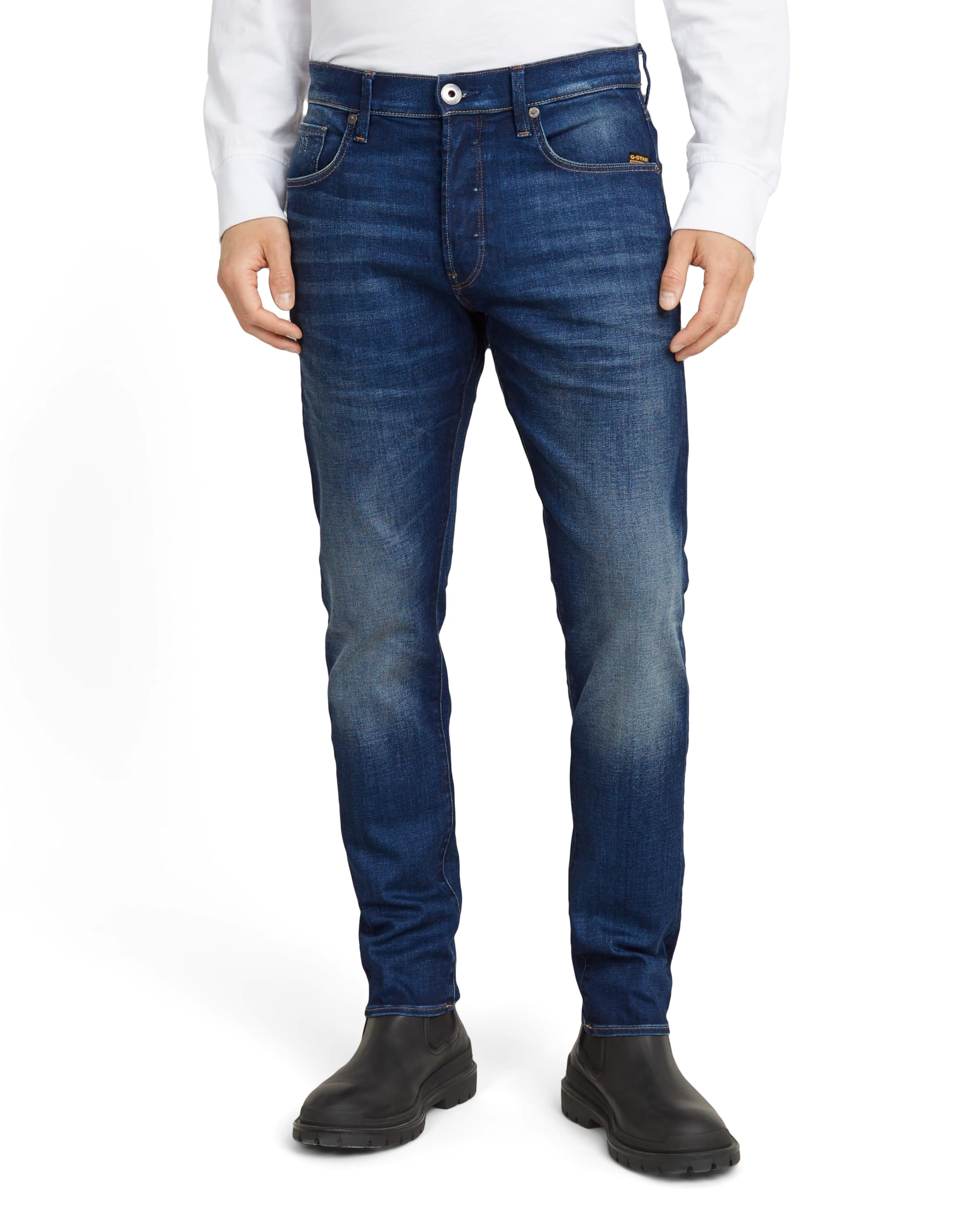 G-STAR Herren 3301 Slim Jeans Jeans 36W / 32L Blau (Worker Blue Faded 51001-a088-a888) Angebot bei HelloDeals