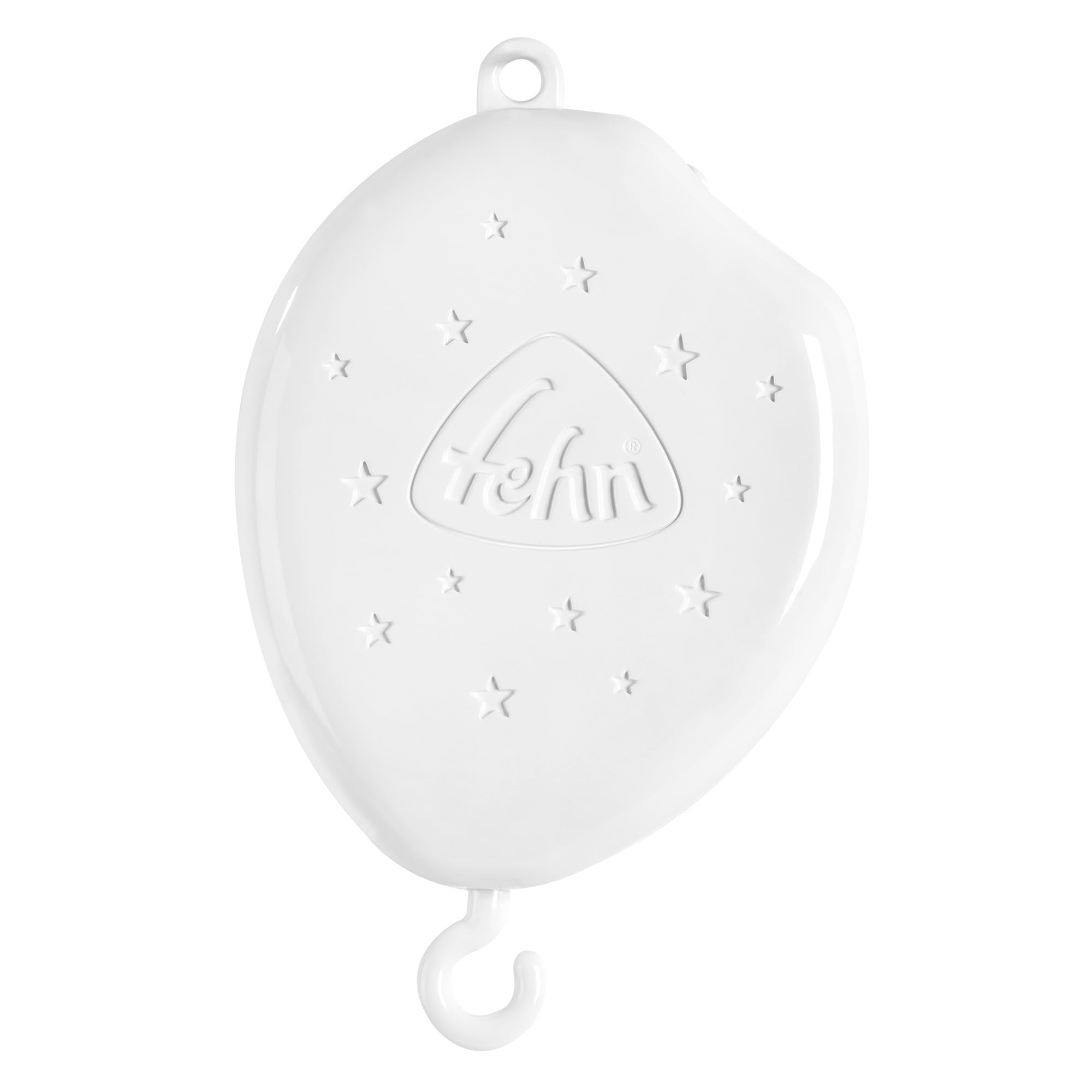 Fehn 250015 MP3 Mobilewerk mit Nachtlicht – Elektronisches Mobile-Spielwerk mit Licht, Musik & Rotation – spielt beliebteste Fehn Spieluhr-Melodien – MicroSD mit eigener Musik bespielbar, Weiß Angebot bei HelloDeals