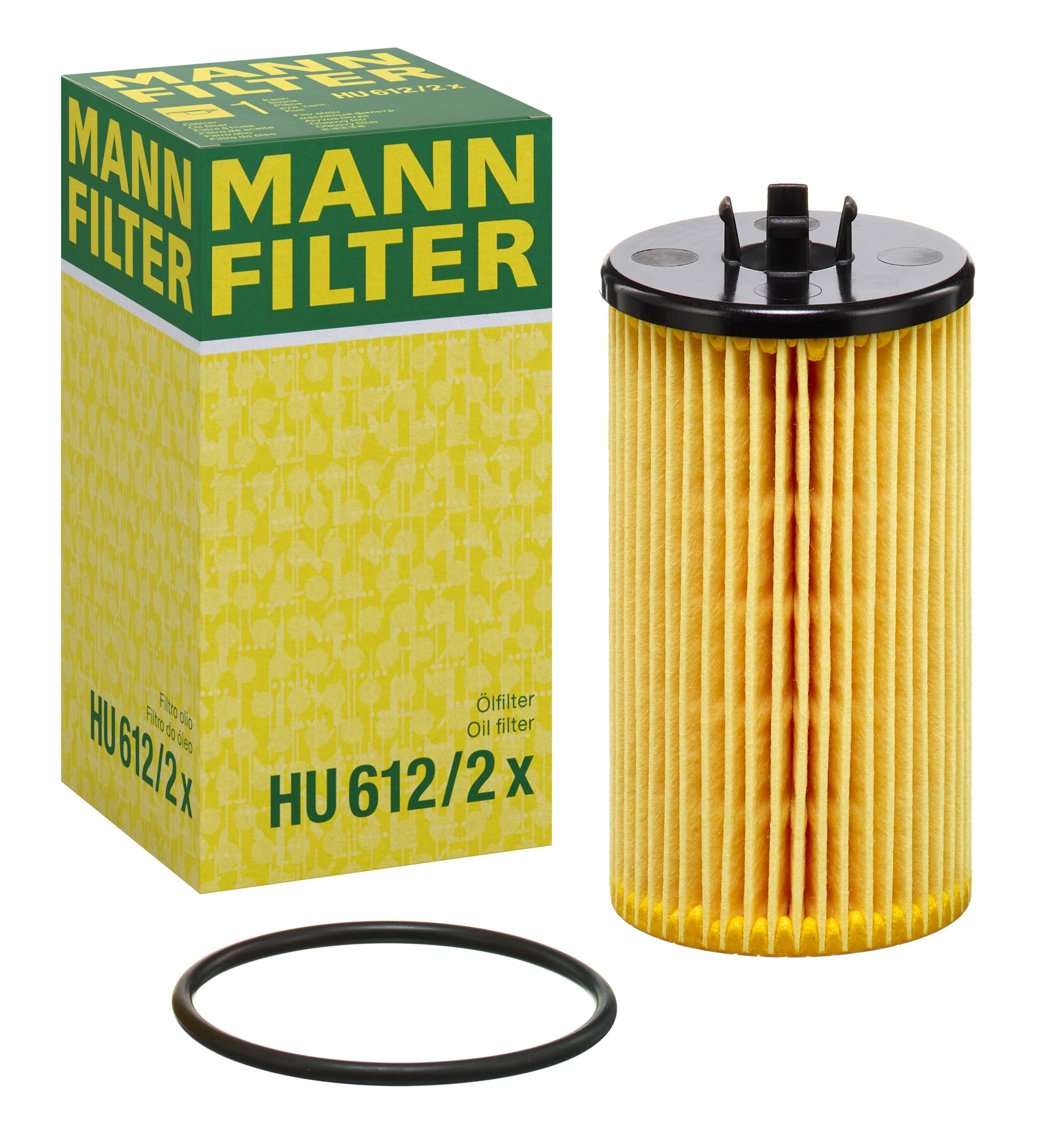 MANN-FILTER HU 612/2 x Ölfilter - für Pkw + Transporter Yellow Einzelpack Angebot bei HelloDeals