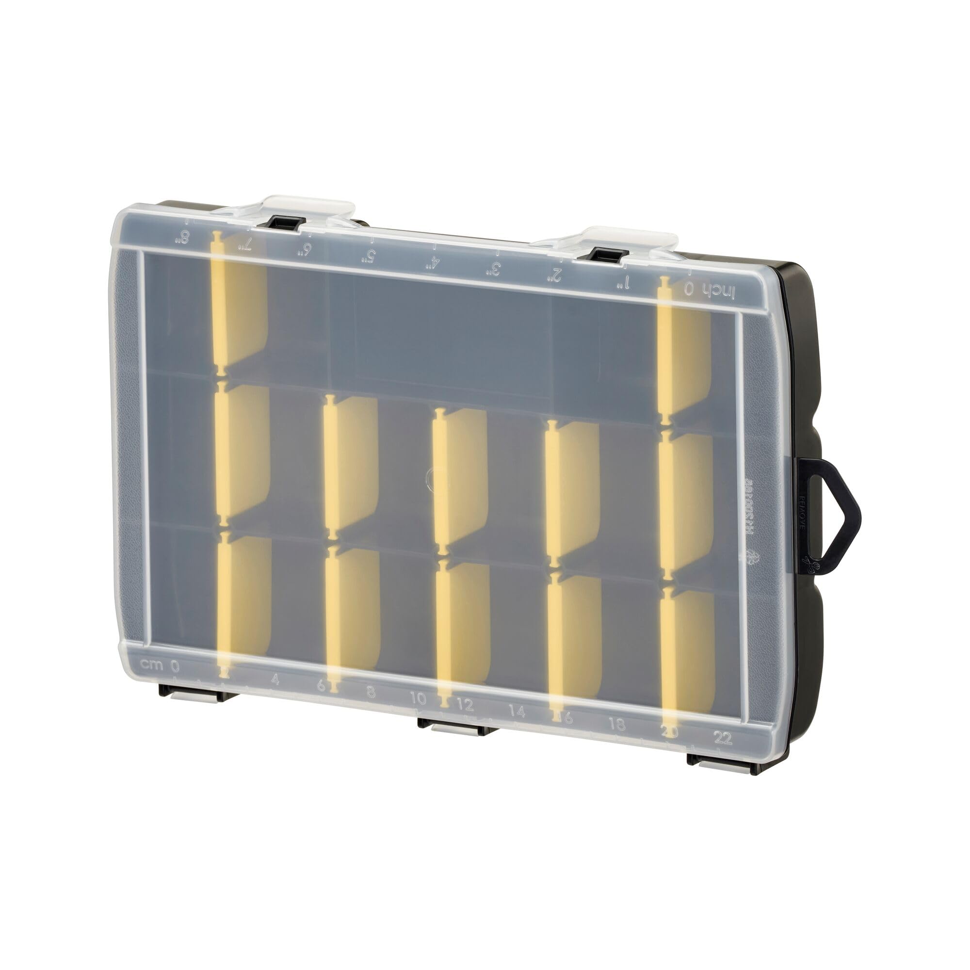 STANLEY Organizer Sortimentskasten Werkstatt (Aufbewahrungsbox für Zubehör und Kleinteile aus schlagfestem Polypropylen, 17 Fächer mit entfernbaren Trennwänden, eingebautes Lineal) STST81680-1 17 Fächer Single Angebot bei HelloDeals