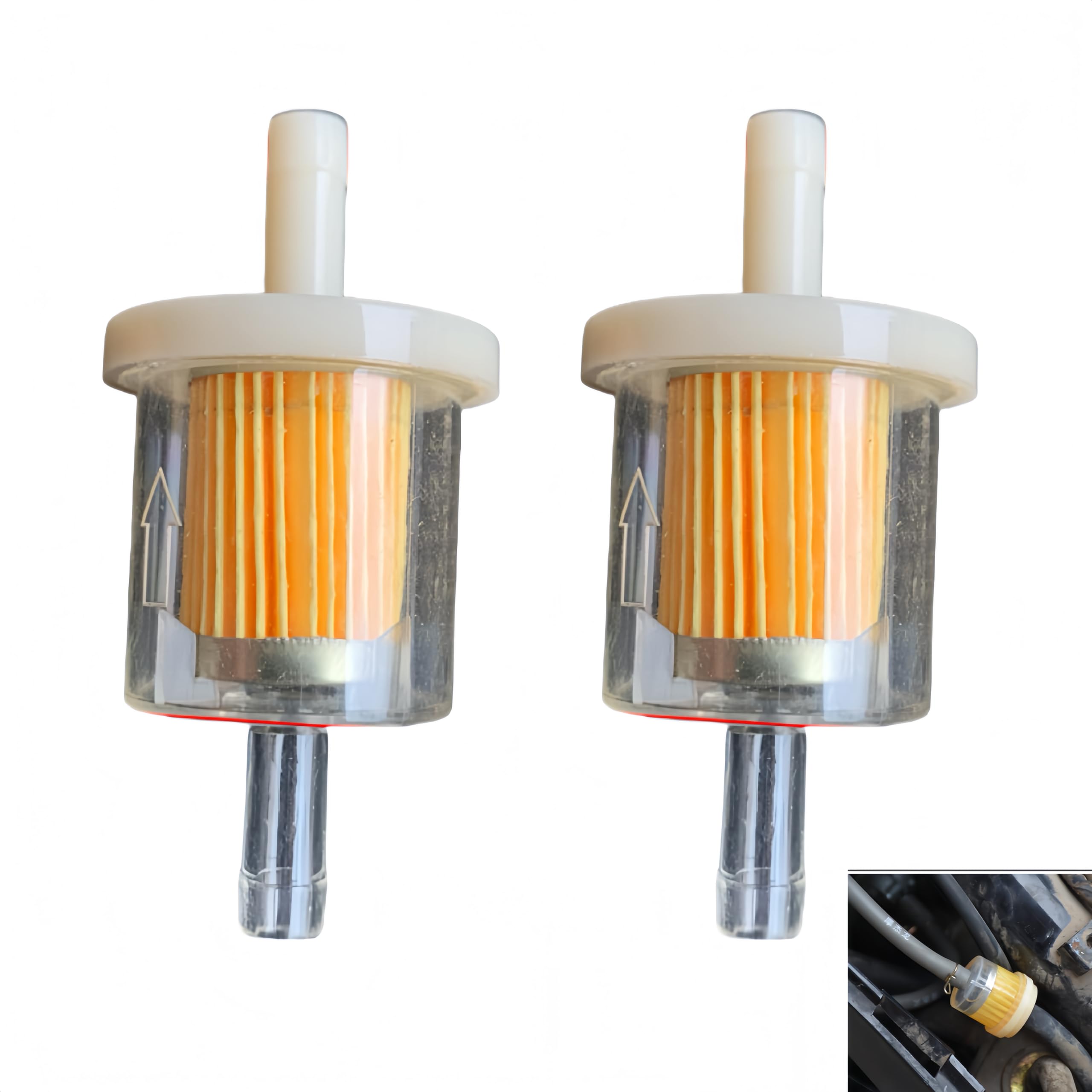 8mm Universal Benzinfilter für Kraftstoffe, Top-Qualität für Motorrad, Rasenmäher, Roller Mofa, PKW und mehr. Hergestellt aus hochfestem Kunststoff, mit präziser Fertigungstechnik, optimal für die Re Angebot bei HelloDeals