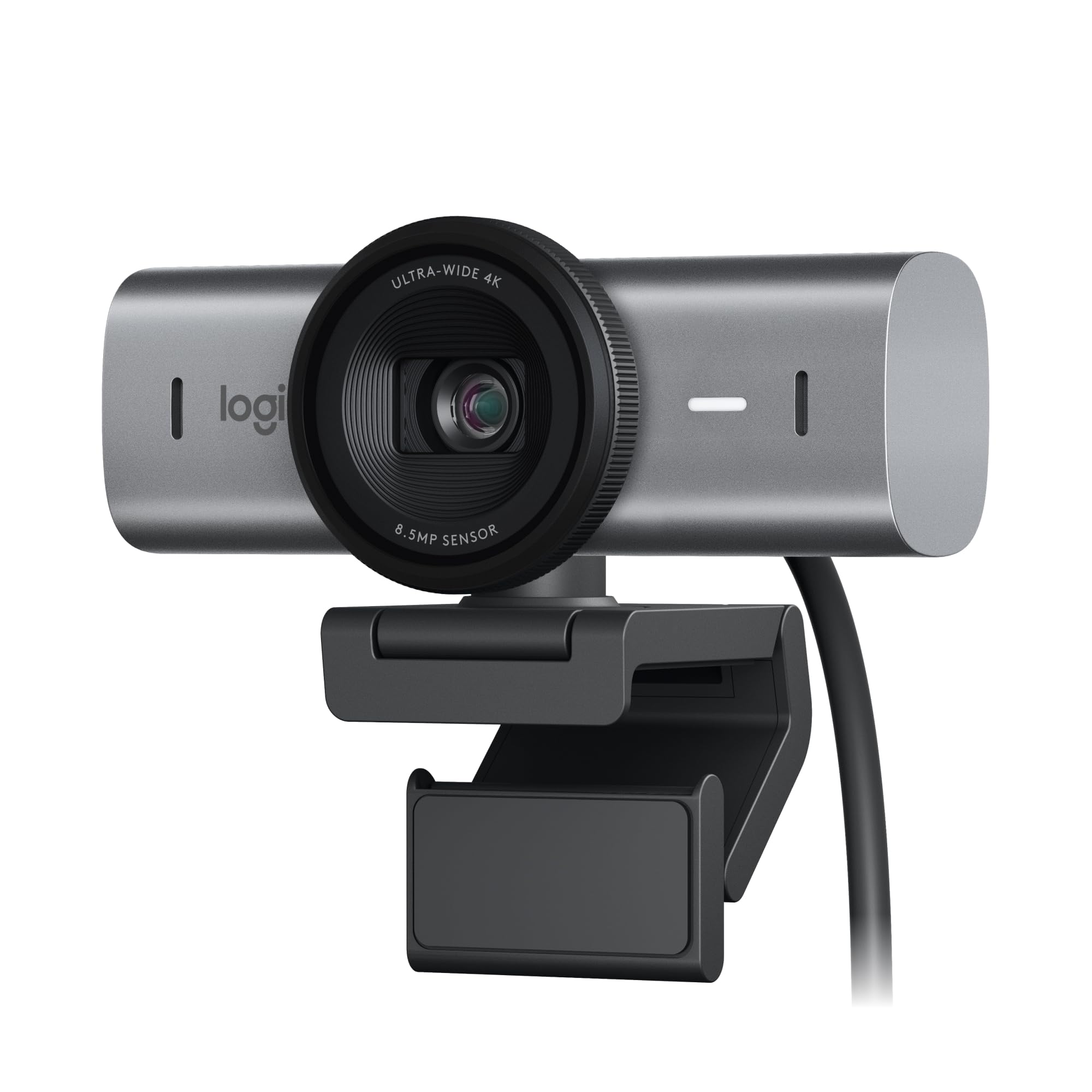 Logitech MX Brio Ultra HD 4K Collaboration and Streaming Webcam, 1080p at 60 FPS, Dual Noise Reducing Mics, Show Mode, USB-C, Webcam Cover, Works with Microsoft Teams, Zoom, Google Meet, Graphit Angebot bei HelloDeals