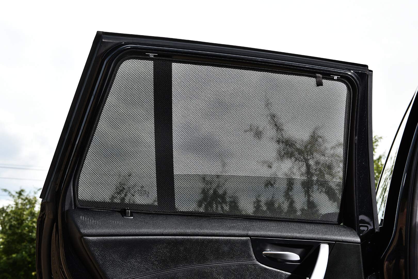 Satz Car Shades (Hintertüren) kompatibel mit Volkswagen Polo 6R/6C 5 türer 2009-2017 (2-teilig), Schwarz Jeu pour les vitres latérales arrière Angebot bei HelloDeals