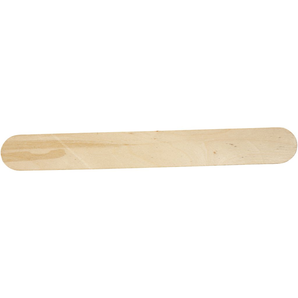 Creativ 100263 Eisstiele, extra lang und breit, lang, dick, L: 20 cm, B: 25 mm, Birke, 15 Stück, Holz. Angebot bei HelloDeals