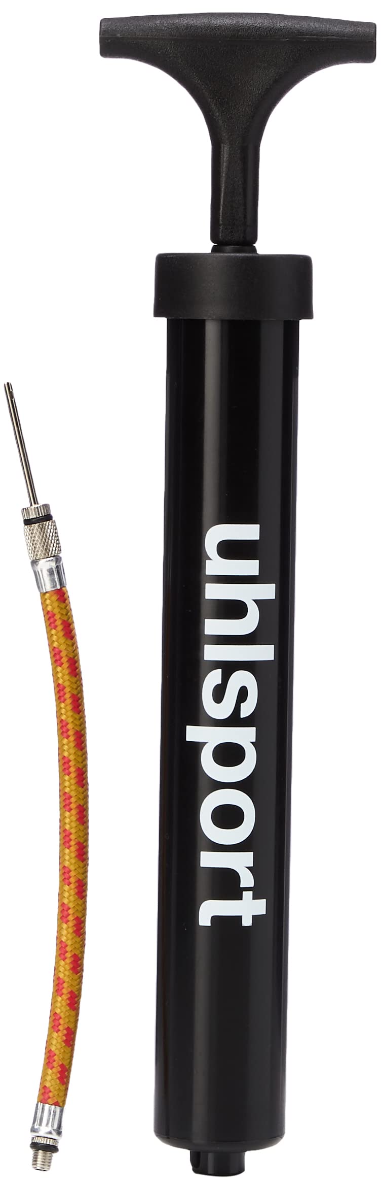 uhlsport Ballpumpe klein (6"), für Fußball, Volleyball & Co., kompakte Luftpumpe mit flexibler Verlängerung, ideale Pumpe für unterwegs, 100118701, Schwarz einzeln Single Angebot bei HelloDeals