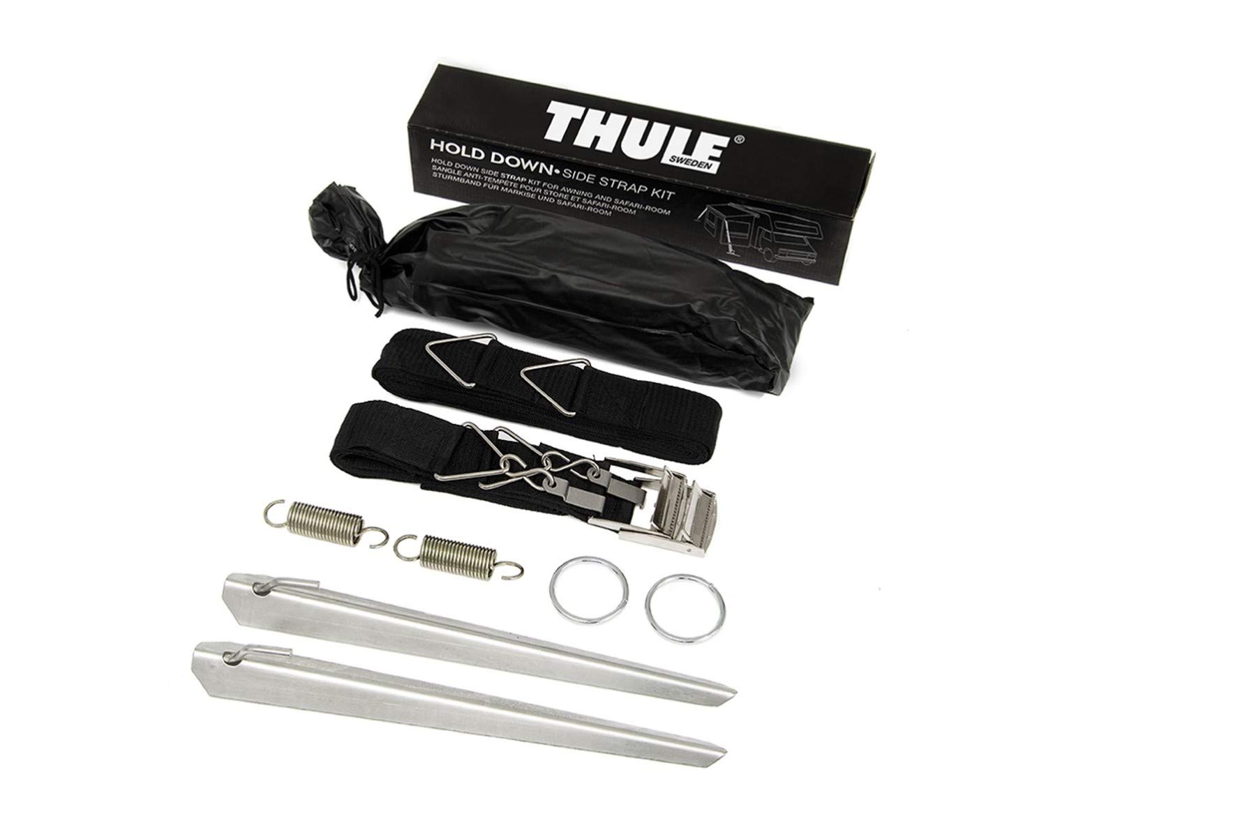 Thule Sturmverspannung Hold Down Side Strap Kit, Schwarz, kompatible mit Caravan Single Angebot bei HelloDeals