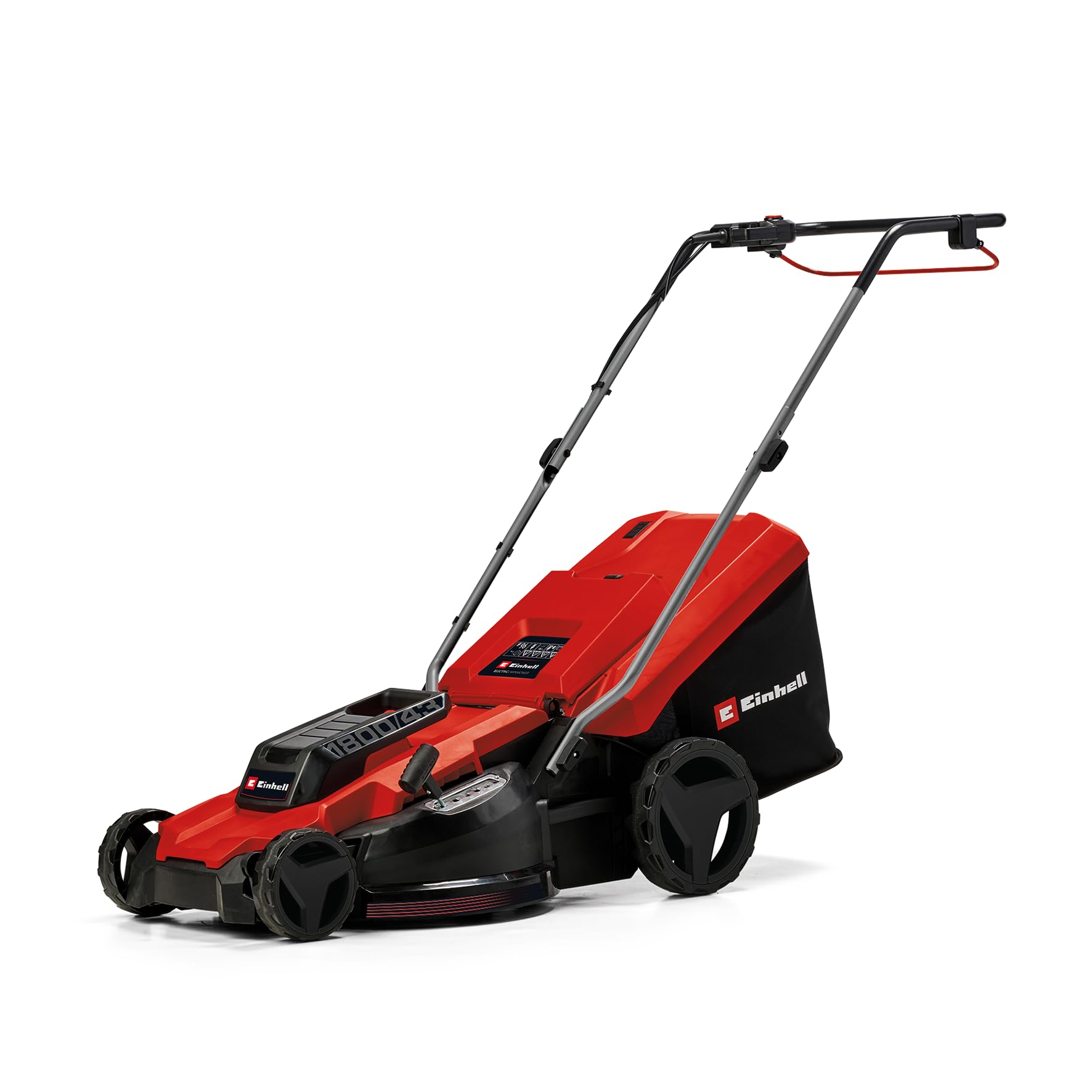 Einhell Elektro-Rasenmäher GC-EM 1800/43 (1.800 W, 43 cm Schnittbreite, bis 800 m², 50 L Fangkorb, zentrale Schnitthöhenverstellung mit 20-65 mm Schnitthöhe) Angebot bei HelloDeals