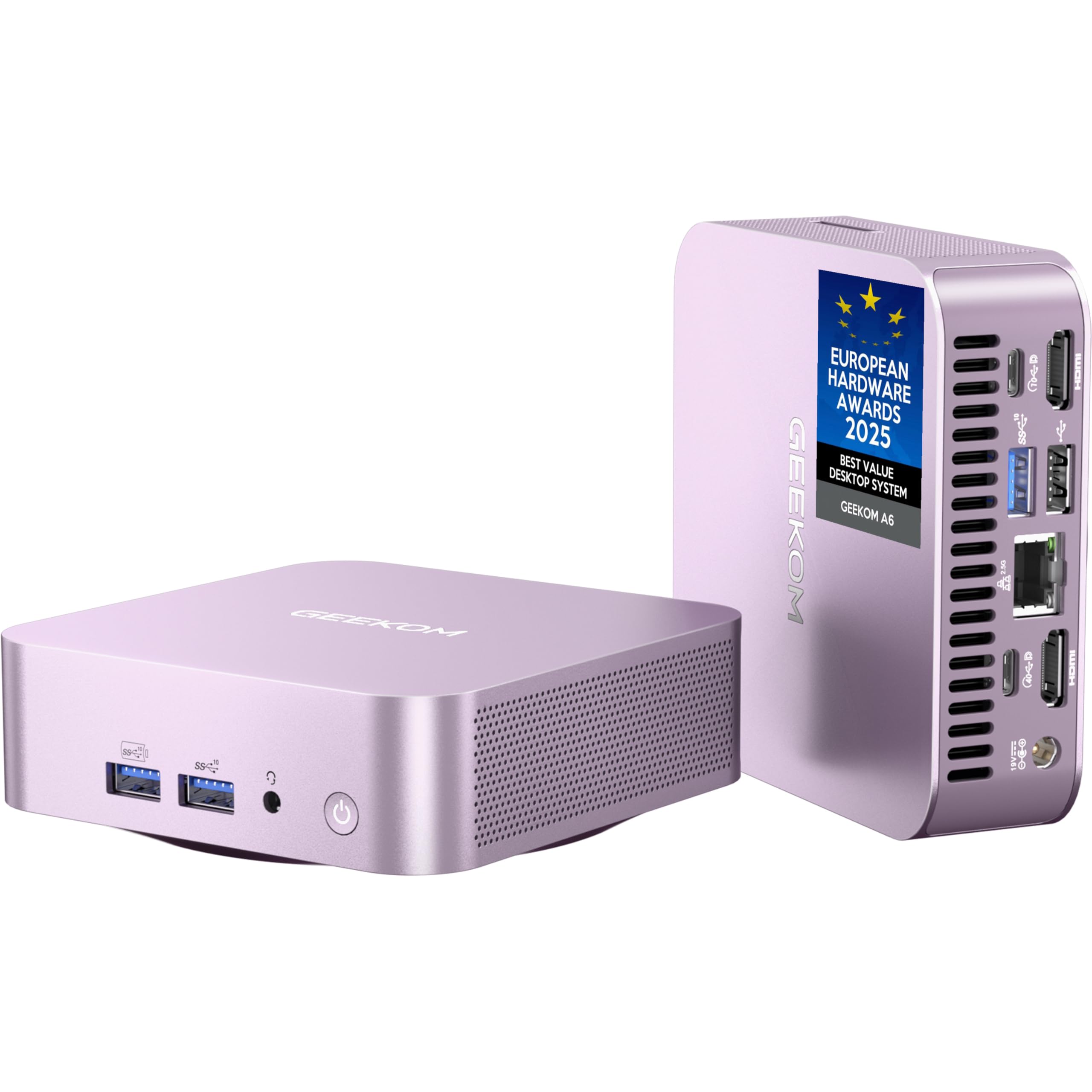 GEEKOM Mini PC A6 Aurora Edition mit AMD Ryzen 7 6800H | Der weltweit einzige europäische Hardware-Award | 3-Jahre-Support | 32GB DDR5 1TB SSD, Mini-PC W-11 pro für Spiele/Büro, USB4, Quad Display Aurora Edition | R7-6800H (32+1T) Angebot bei HelloDeals