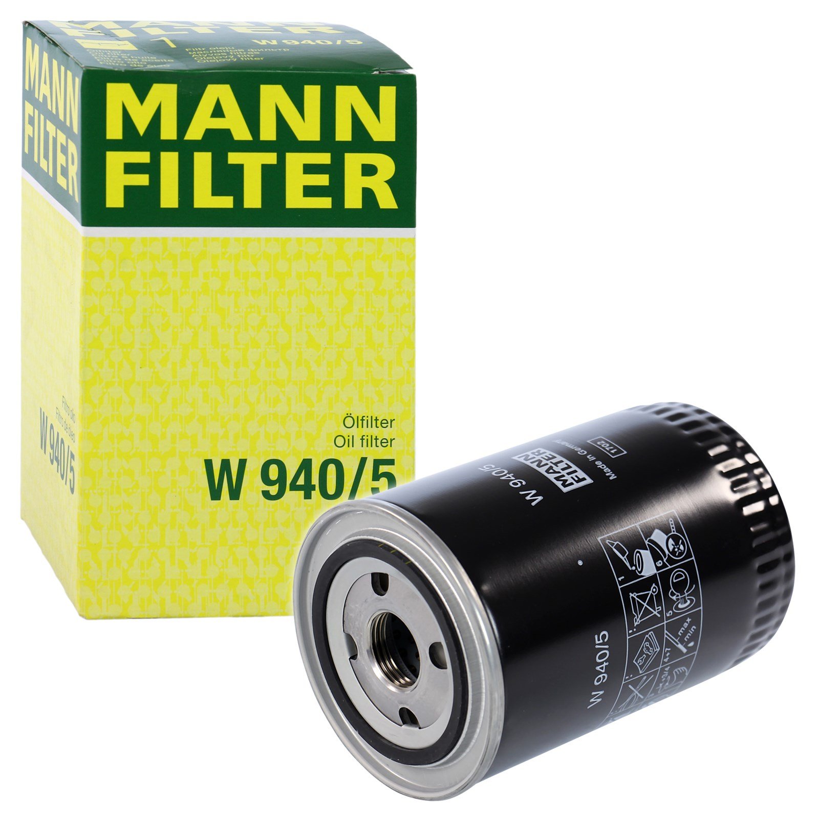 MANN-FILTER W 940/5 Ölfilter - für Off-Highway Anwendungen 1 Packung Single Angebot bei HelloDeals