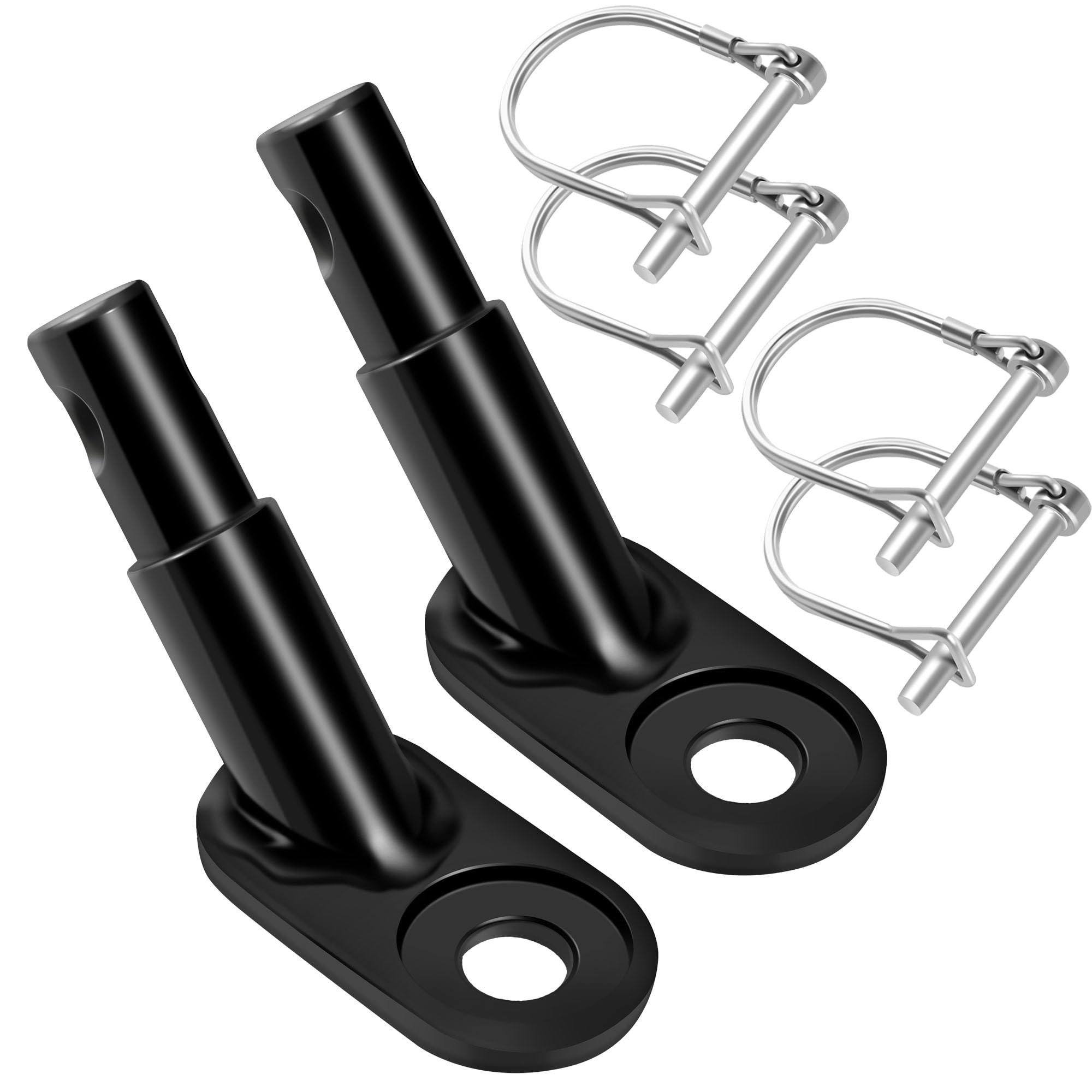 WUFANC Fahrradanhänger Kupplung 2er Set, Fahrrad Anhängerkupplung mit Sicherungsstift, Hundeanhänger für Fahrrad aus Verzinktem Eisen, für Fahrrad-kinderanhänger Kinderwagen Lastenanhänger Angebot bei HelloDeals