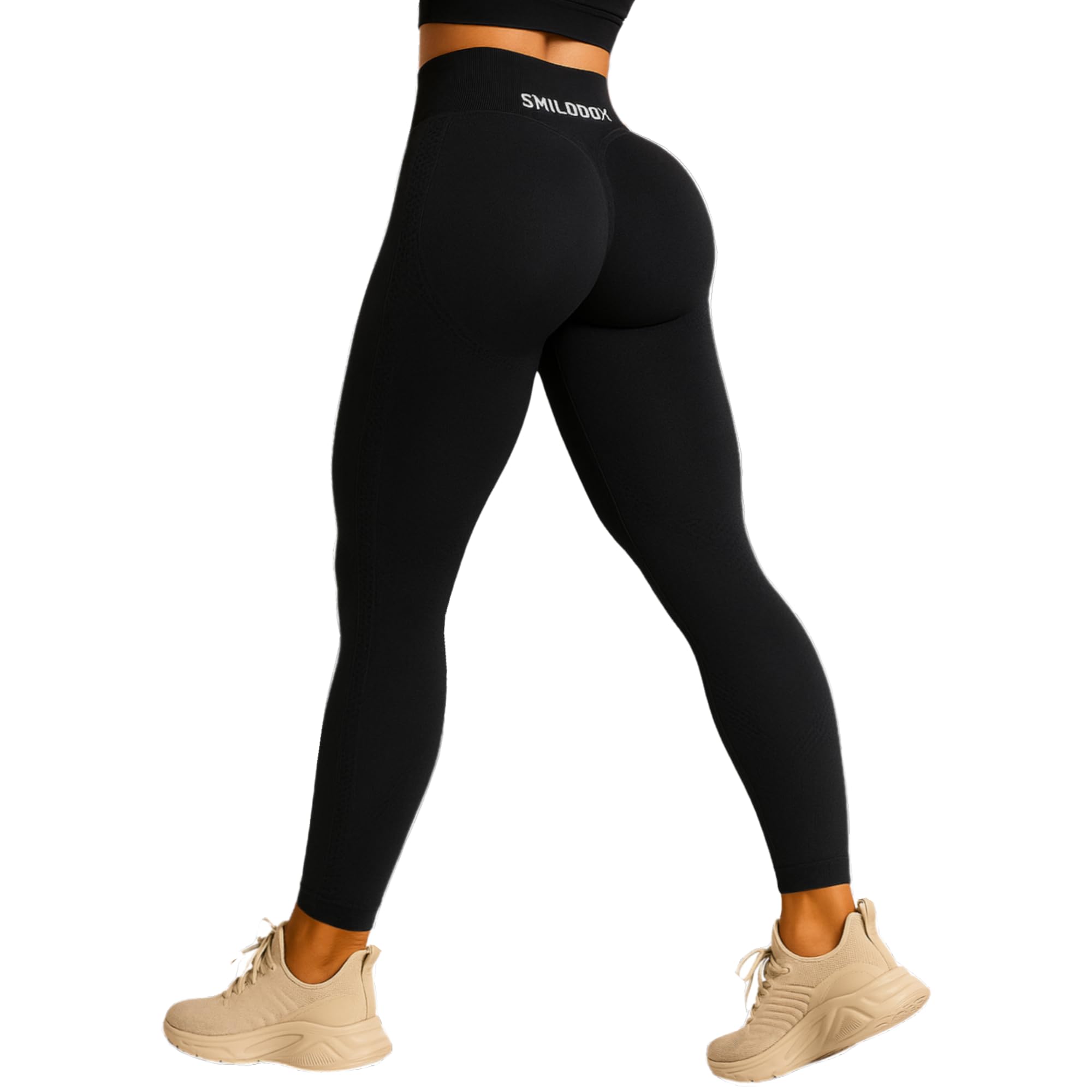 SMILODOX Leggings Damen Booty Scrunch Cetrina, High Waist Seamless Sporthose, Push-up Booty Leggins Blickdicht, Yogahose Damen für Sport Yoga Fitness Gym Workout Angebot bei HelloDeals
