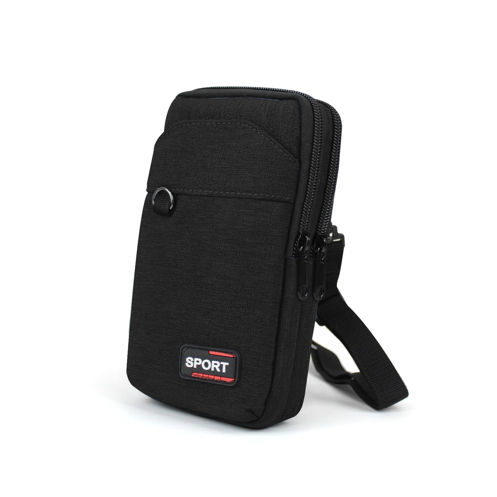 AfitLulu 7-Zoll Umhängetasche Herren Klein 3-Lagen Taschen Handytasche zum Umhängen Herren, Handy Umhängetasche Herren mit Abnehmbaren und Verstellbaren Schultergurten für Wandern Sport Angebot bei HelloDeals