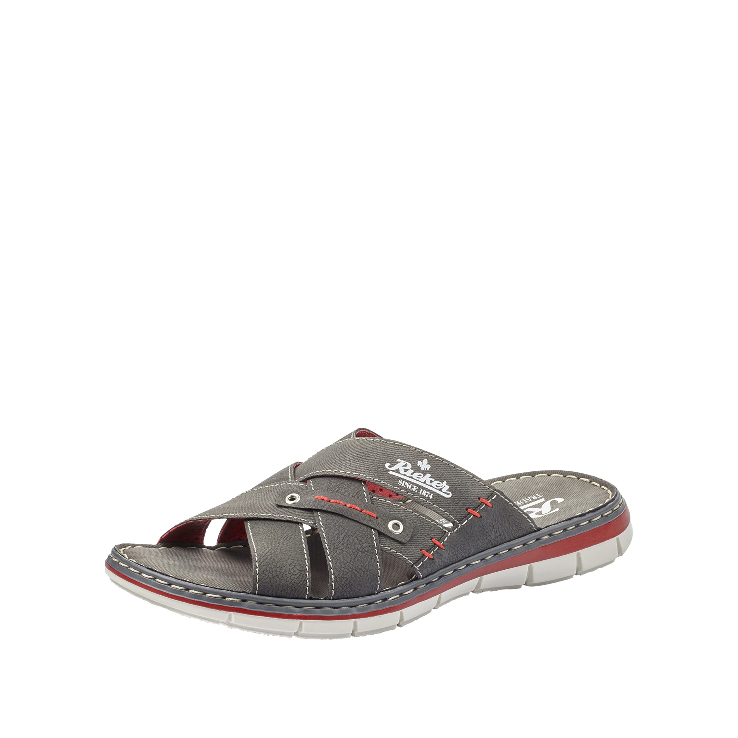 Rieker Herren Pantolette 45 EU Grau Angebot bei HelloDeals