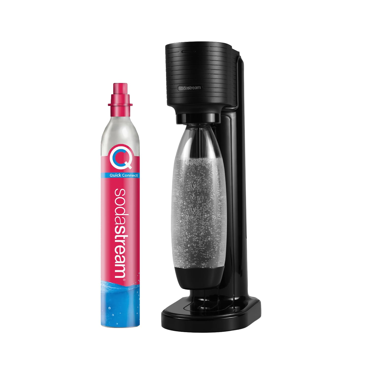 SodaStream Wassersprudler GAIA mit CO2-Zylinder | inkl. 1x 1L FUSE Kunststoffflasche (spülmaschinengeeignet) | Farbe: Schwarz Standard Pack Angebot bei HelloDeals