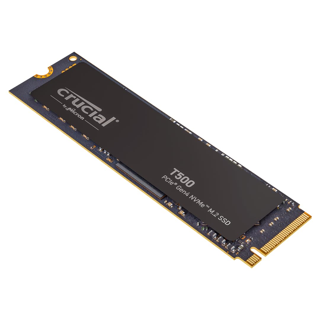 Crucial T500 SSD 2TB PCIe Gen4 NVMe M.2 Interne SSD, bis 7400 MB/s, TLC NAND, für Gaming und Programme, kompatibel mit Laptop und Desktop, Microsoft DirectStorage - CT2000T500SSD8 T500 2TB Angebot bei HelloDeals