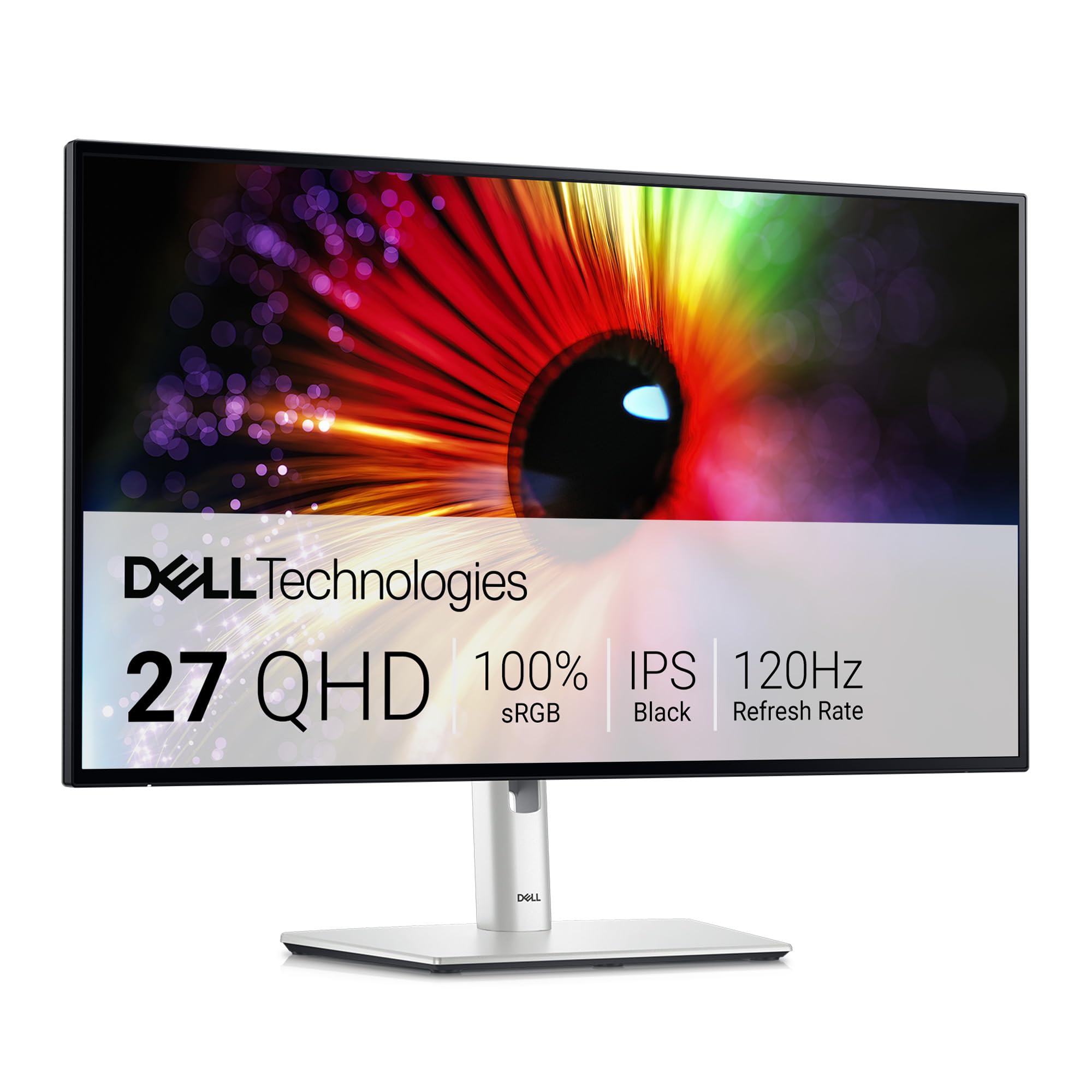 Dell U2724D UltraSharp 27 Zoll QHD (2560x1440) Monitor, 120Hz, IPS Black, 5ms, 98% DCI-P3, 2X USB-C, 2X DisplayPort, HDMI, 3X USB, 3 Jahre Garantie, Silber Angebot bei HelloDeals
