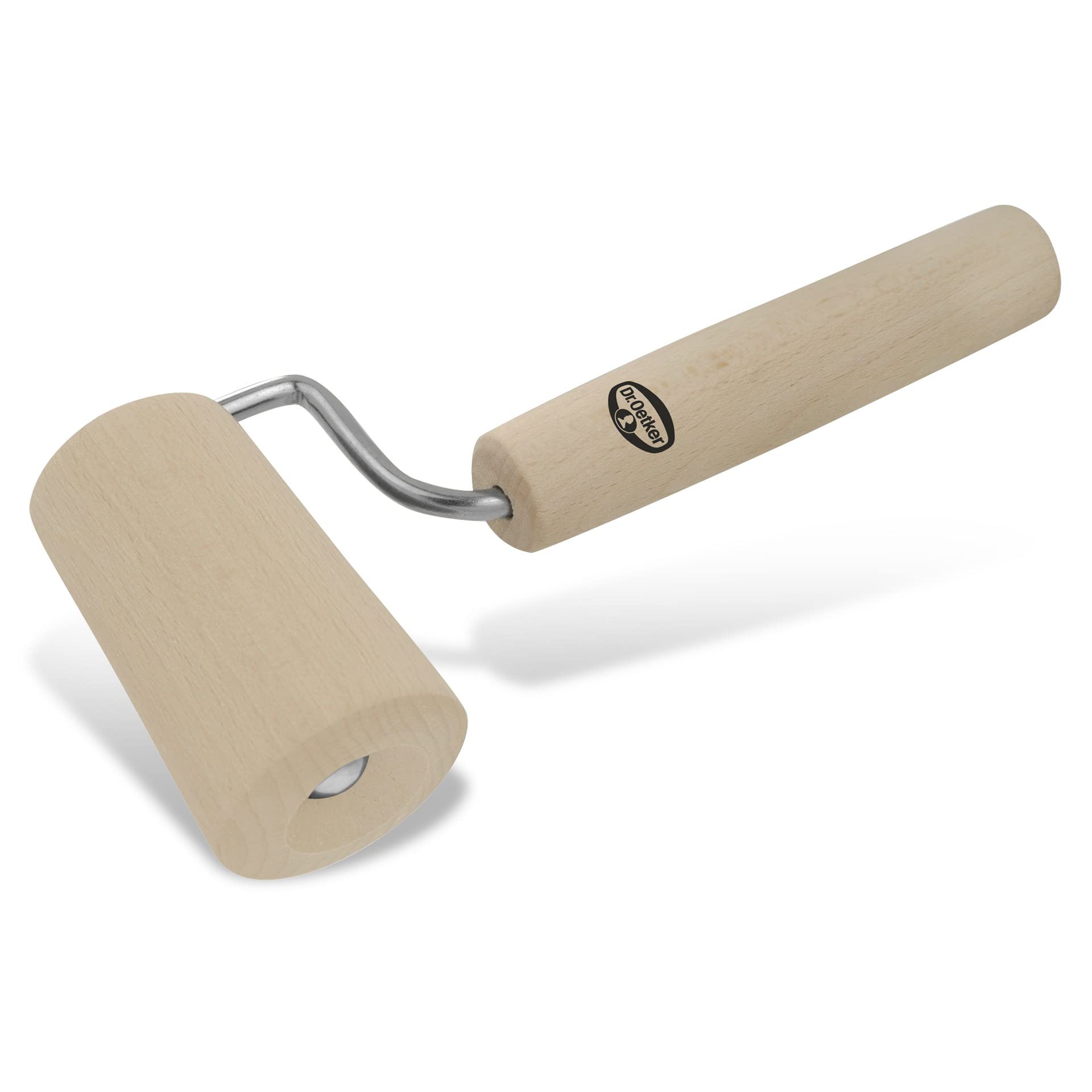 Dr. Oetker Teigroller aus Holz – Teigrolle aus hochwertigem Buchenholz – Perfekt für runde und eckige Formen – ca. 18 x 7 cm, Rolle Durchmesser ca. 4,5 cm Angebot bei HelloDeals