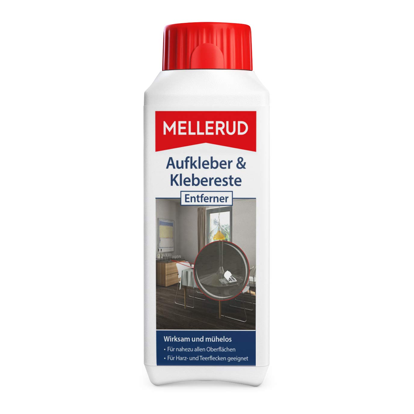 MELLERUD Aufkleber & Klebereste Entferner – Wirkungsvolles Reinigungsmittel zum Entfernen von Aufklebern und Etiketten auf allen unempfindlichen Oberflächen – 1 x 0,25 l 1 250 ml (1er Pack) Angebot bei HelloDeals