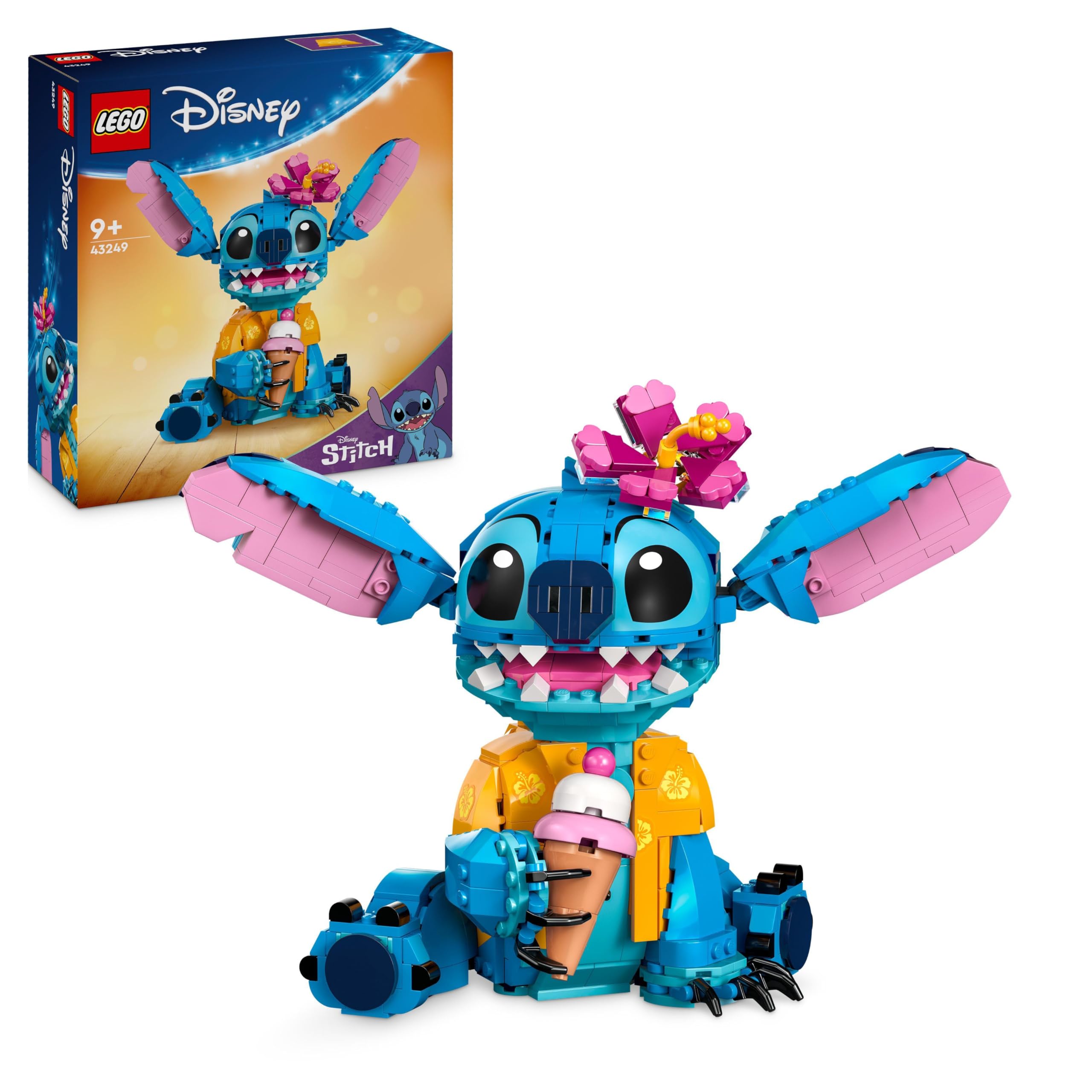 LEGO ǀ Disney Stitch, BAU- und Spielset für Kinder, Figur mit Eiswaffel, Spielzeug, kreatives Set zum Bauen, Geschenk für Mädchen, Jungen und alle Fans der Kinoerfolgs Lilo & Stitch 43249 Single Angebot bei HelloDeals