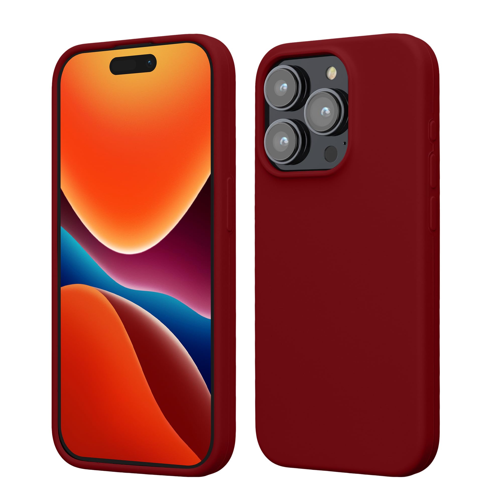 kwmobile Handyhülle für iPhone 15 Pro Hülle, für iPhone 15 Pro Case - Hülle Silikon - kabelloses Laden - Rhabarber Rot iPhone 15 Pro Rhabarber Rot Angebot bei HelloDeals