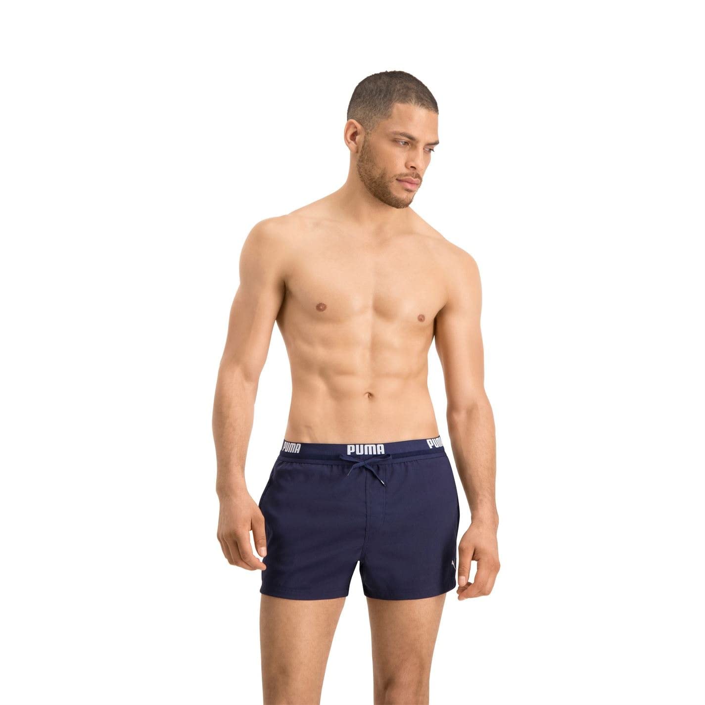 PUMA Herren Puma Korte zwemshorts met logo voor heren Badehose, Schwarz, XXL EU Angebot bei HelloDeals