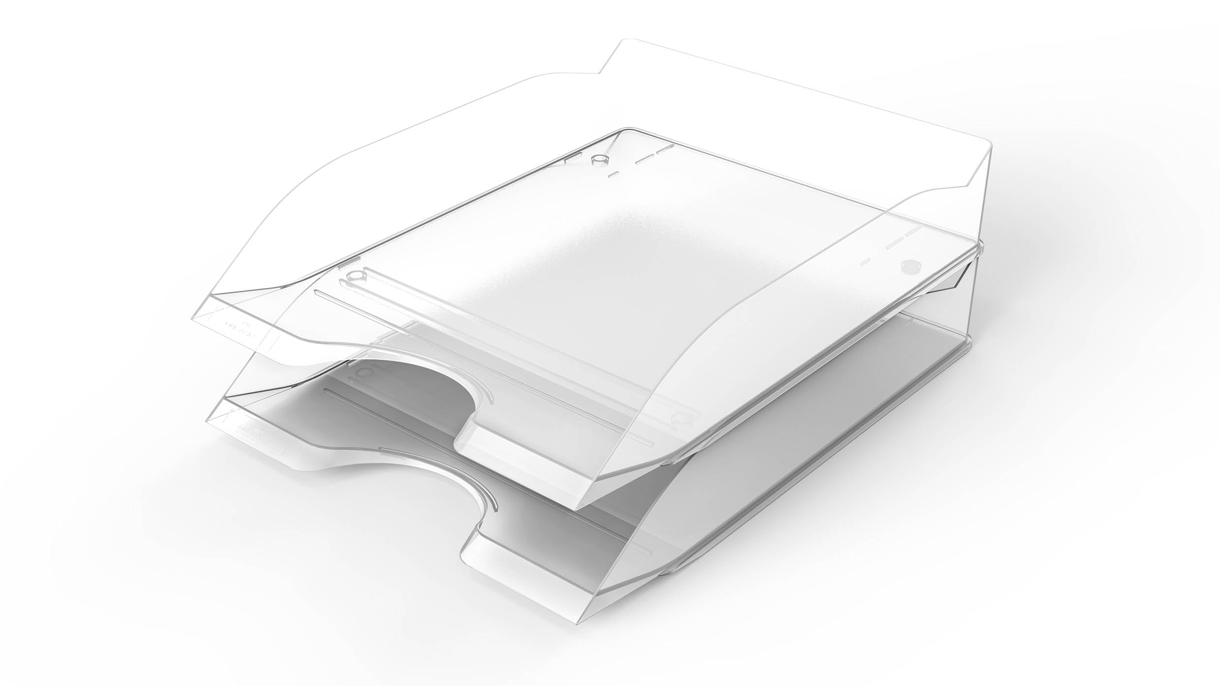 Durable Briefablageschale BASIC A4, transparent, Abflagefächer stapelbar, 6 Stück, 1701674400 Angebot bei HelloDeals