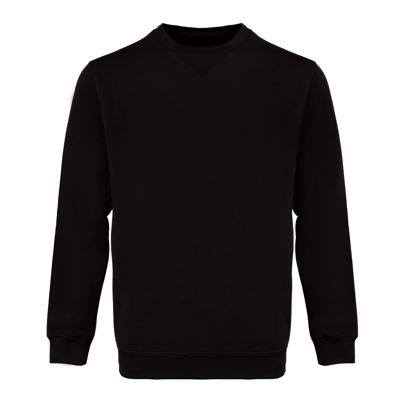 WORK IDEA Männer Crewneck Sweatshirt Arbeitskleidung Pullover Herren Basic Arbeitspullover Schwarz M Angebot bei HelloDeals